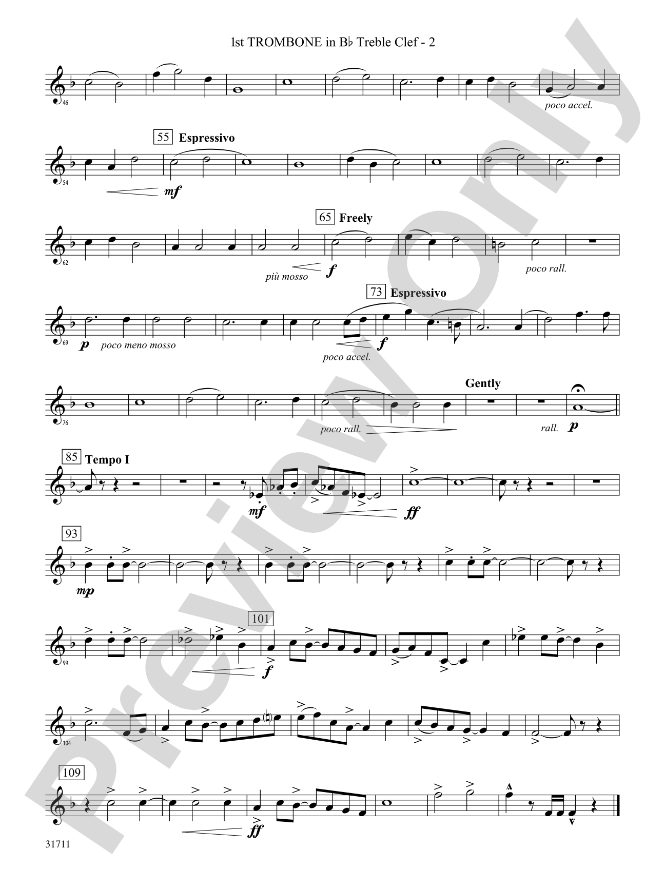 Celebration and Song: (wp) 1st B-flat Trombone T.C.