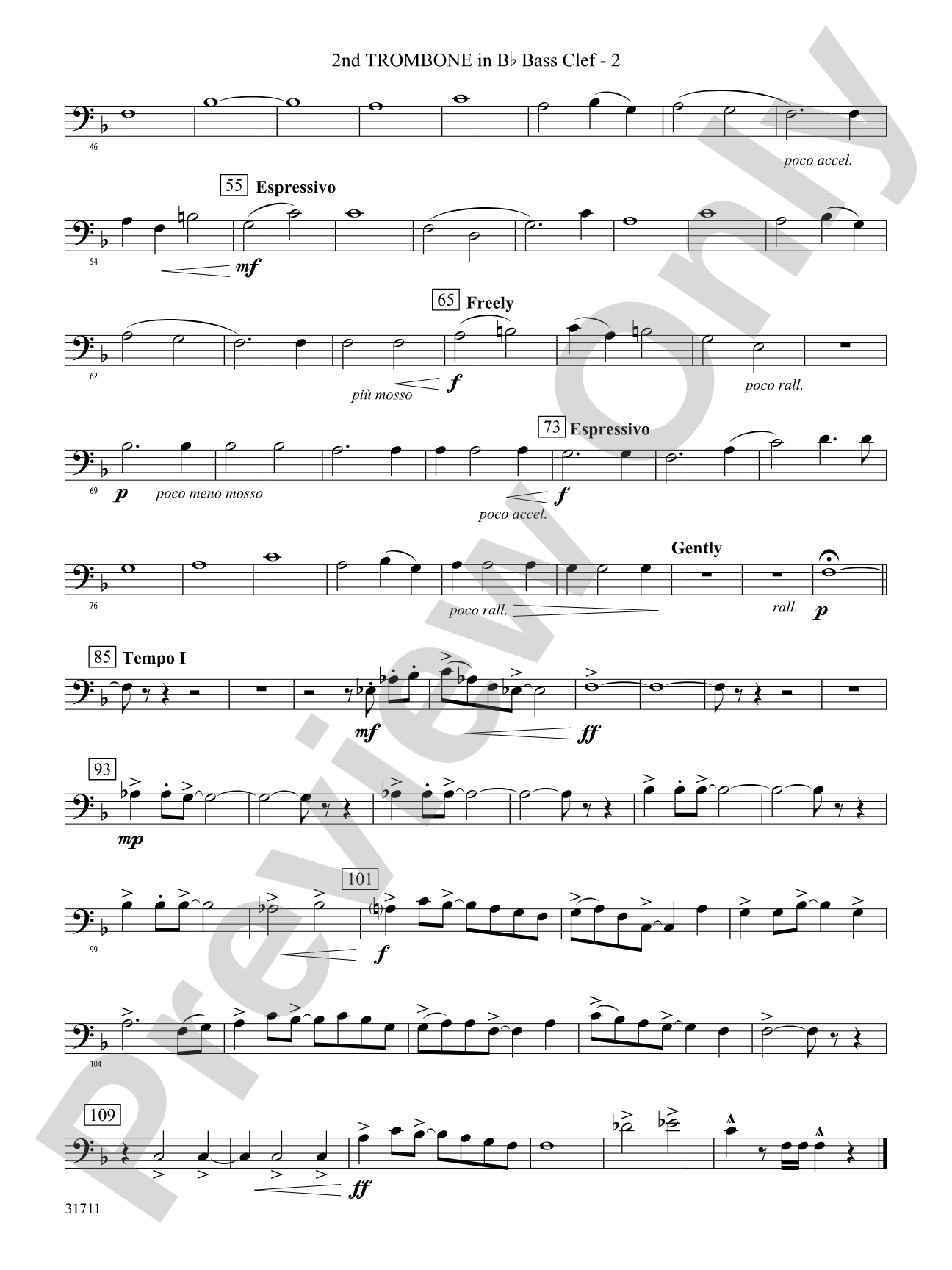 Celebration and Song: (wp) 2nd B-flat Trombone B.C.
