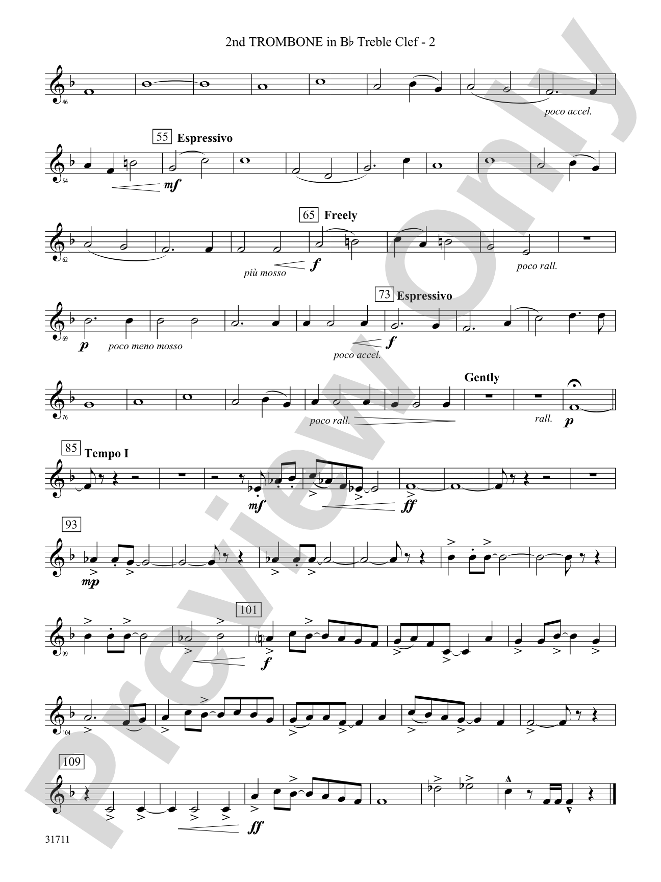 Celebration and Song: (wp) 2nd B-flat Trombone T.C.