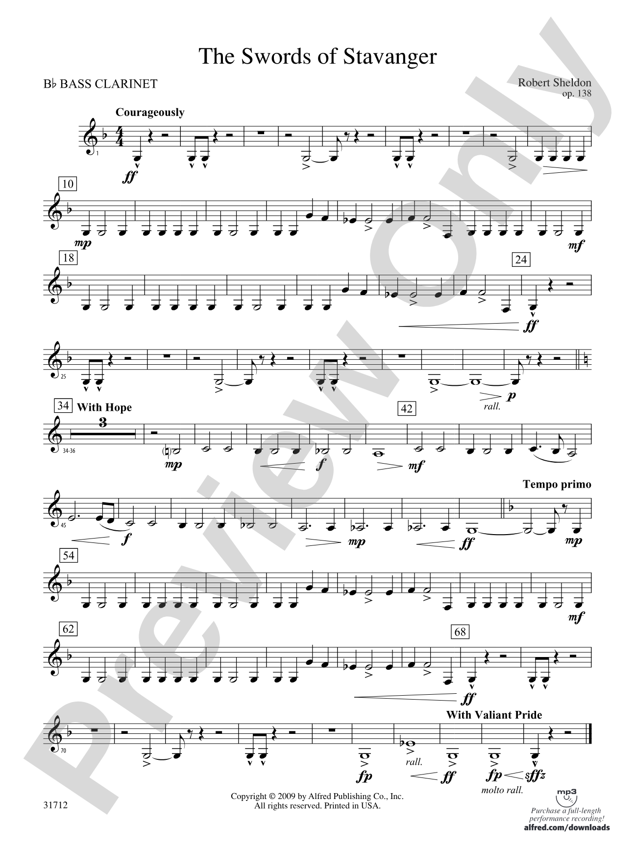 The Swords of Stavanger: B-flat Bass Clarinet