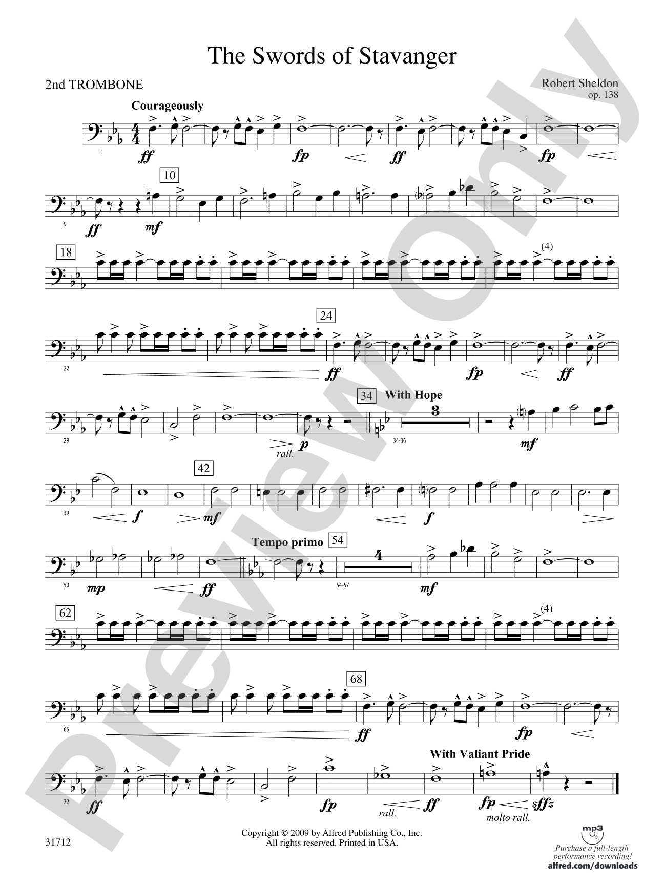 The Swords of Stavanger: 2nd Trombone