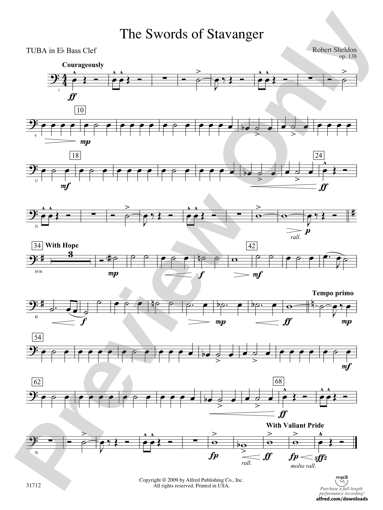 The Swords of Stavanger: (wp) E-flat Tuba B.C.