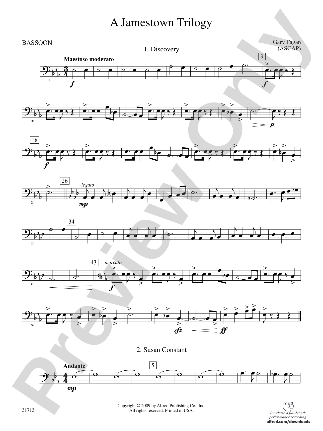 A Jamestown Trilogy: Bassoon