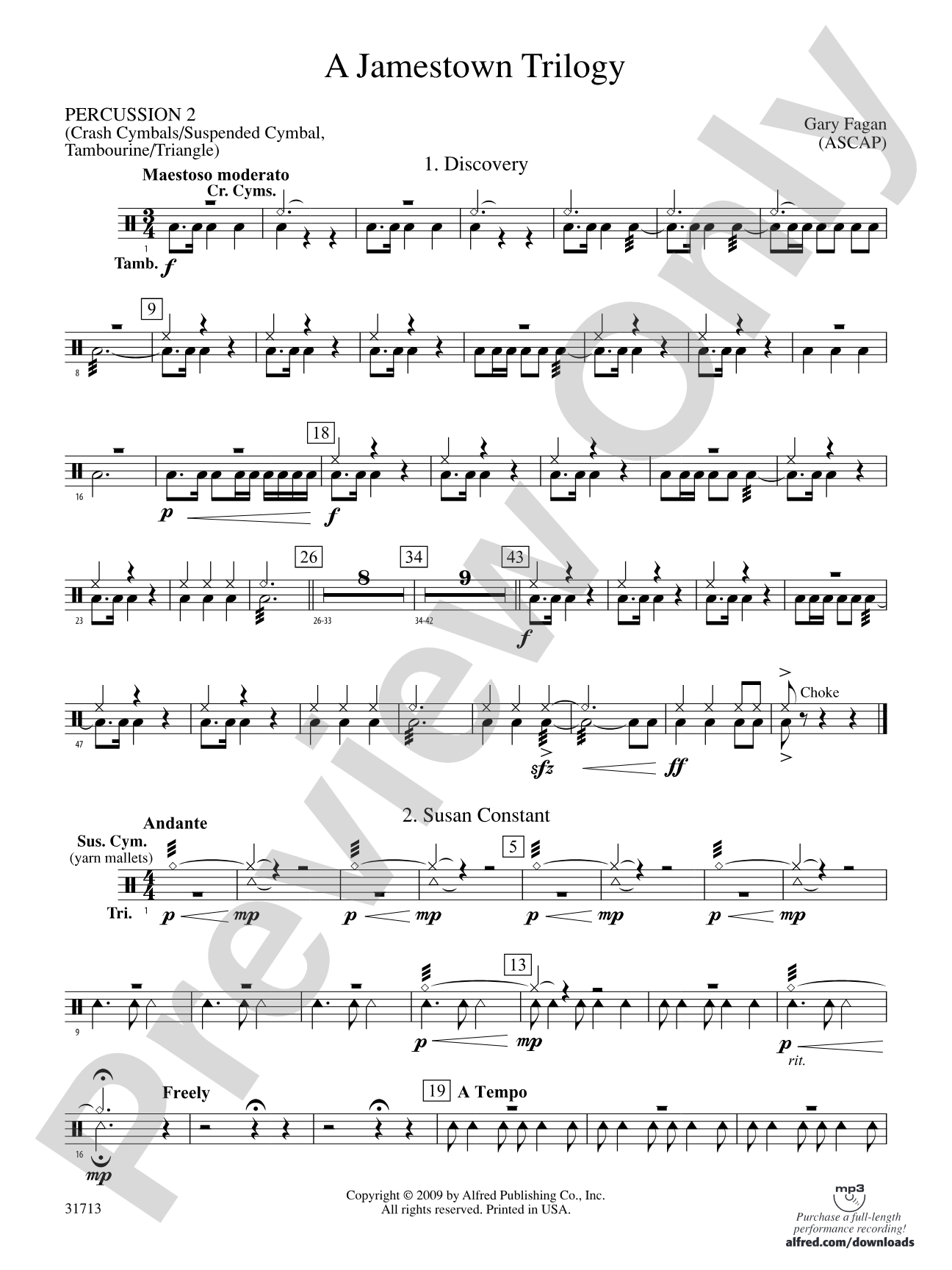 A Jamestown Trilogy: 2nd Percussion