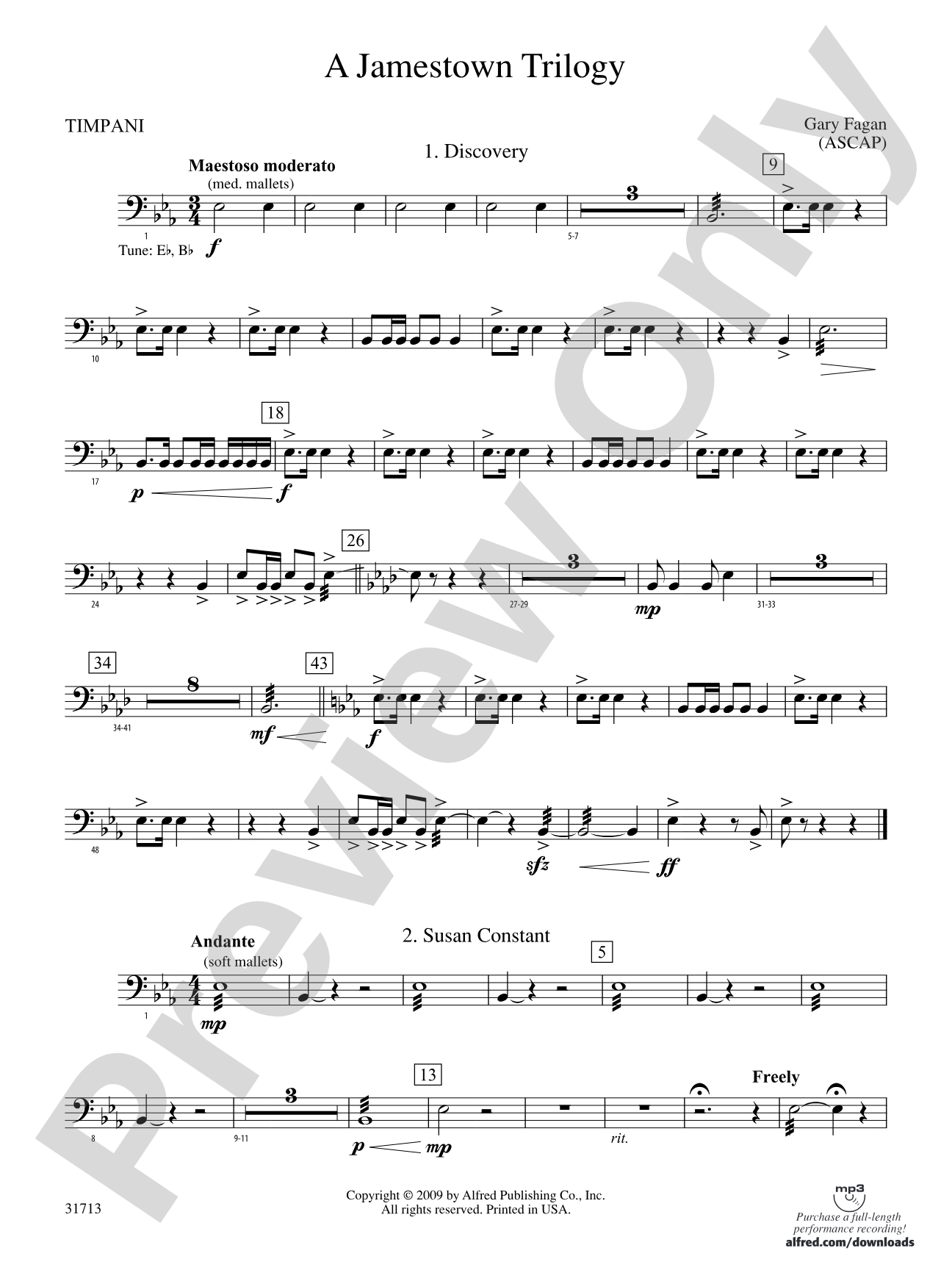 A Jamestown Trilogy: Timpani