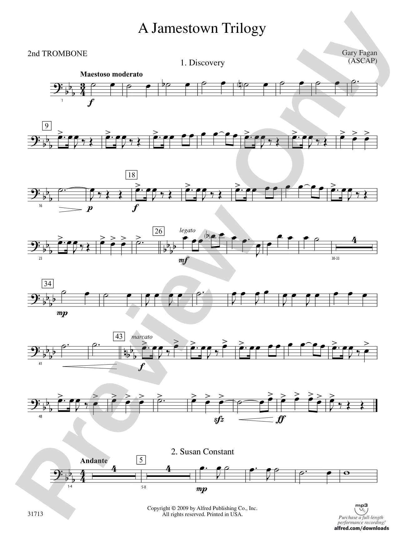A Jamestown Trilogy: 2nd Trombone