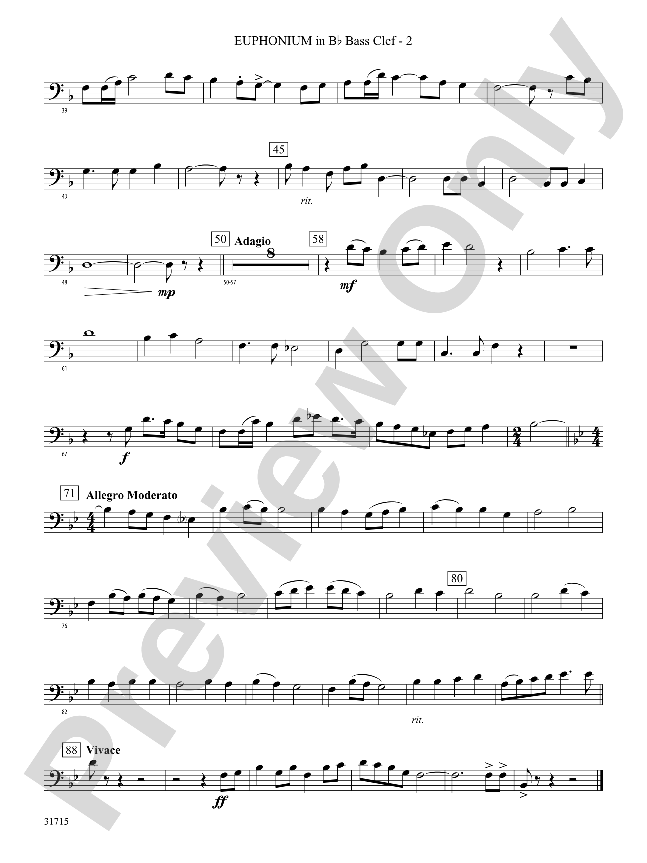 Early American Hymn Song: (wp) B-flat Baritone B.C.