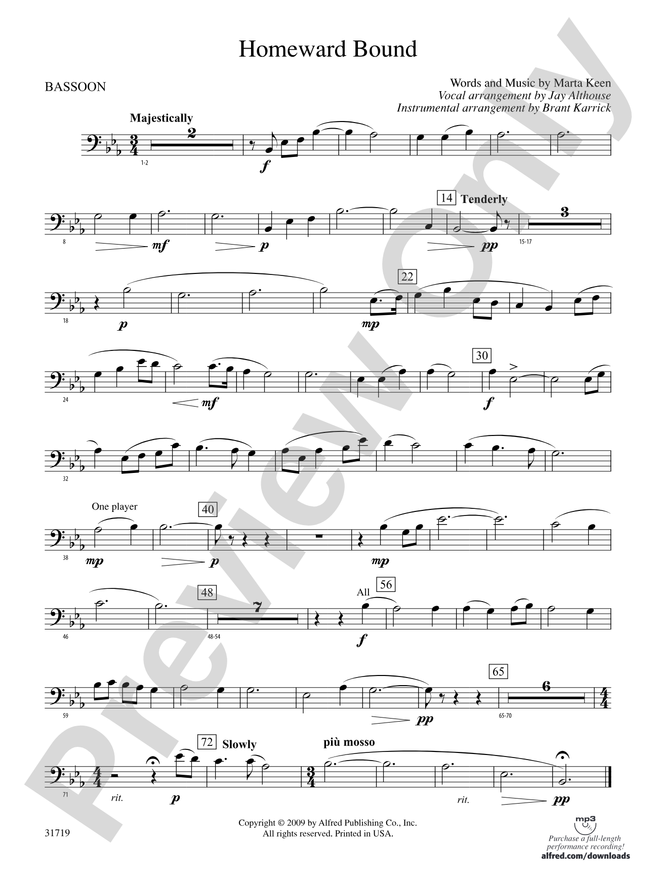 Homeward Bound: Bassoon