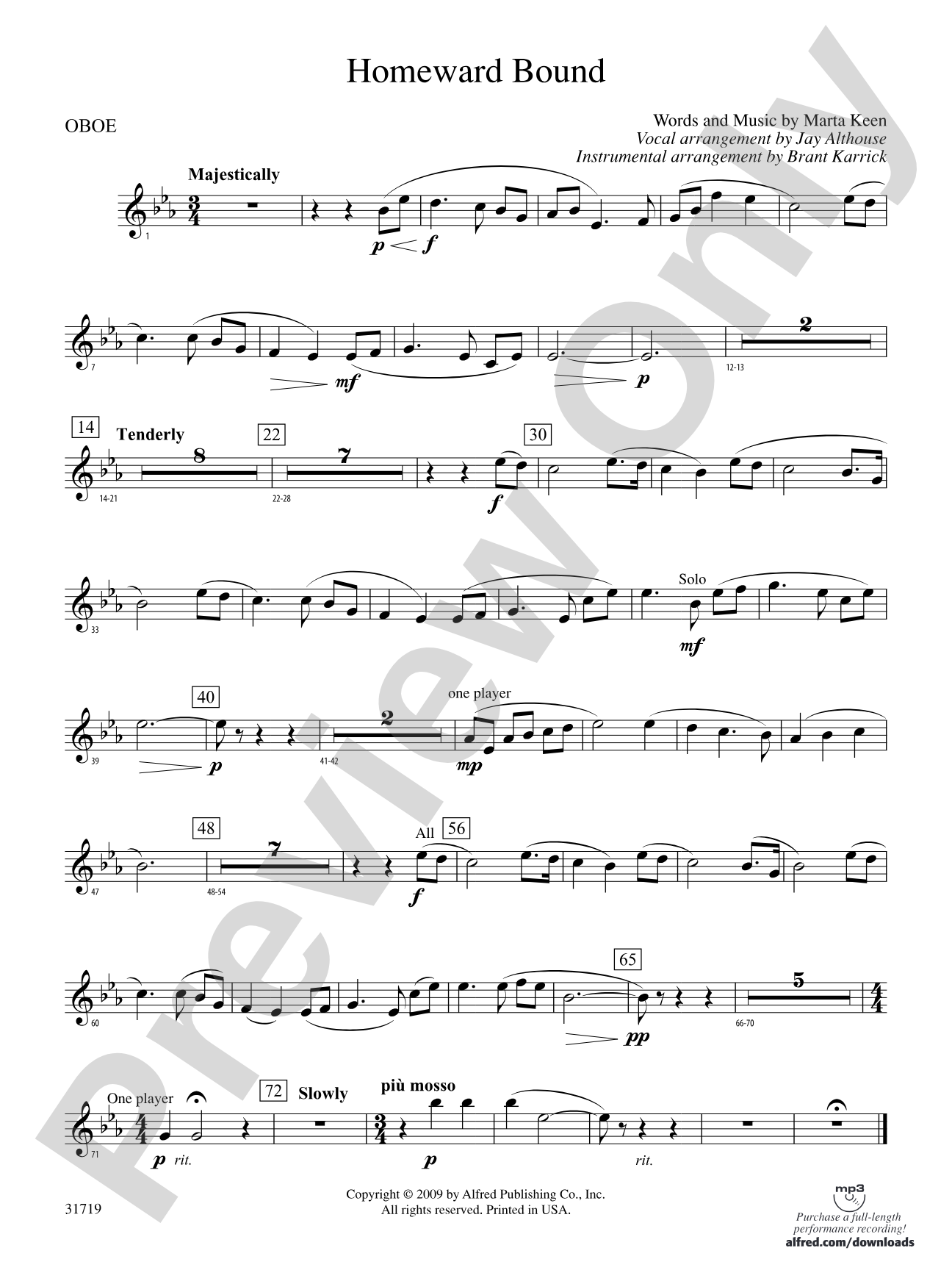 Homeward Bound: Oboe