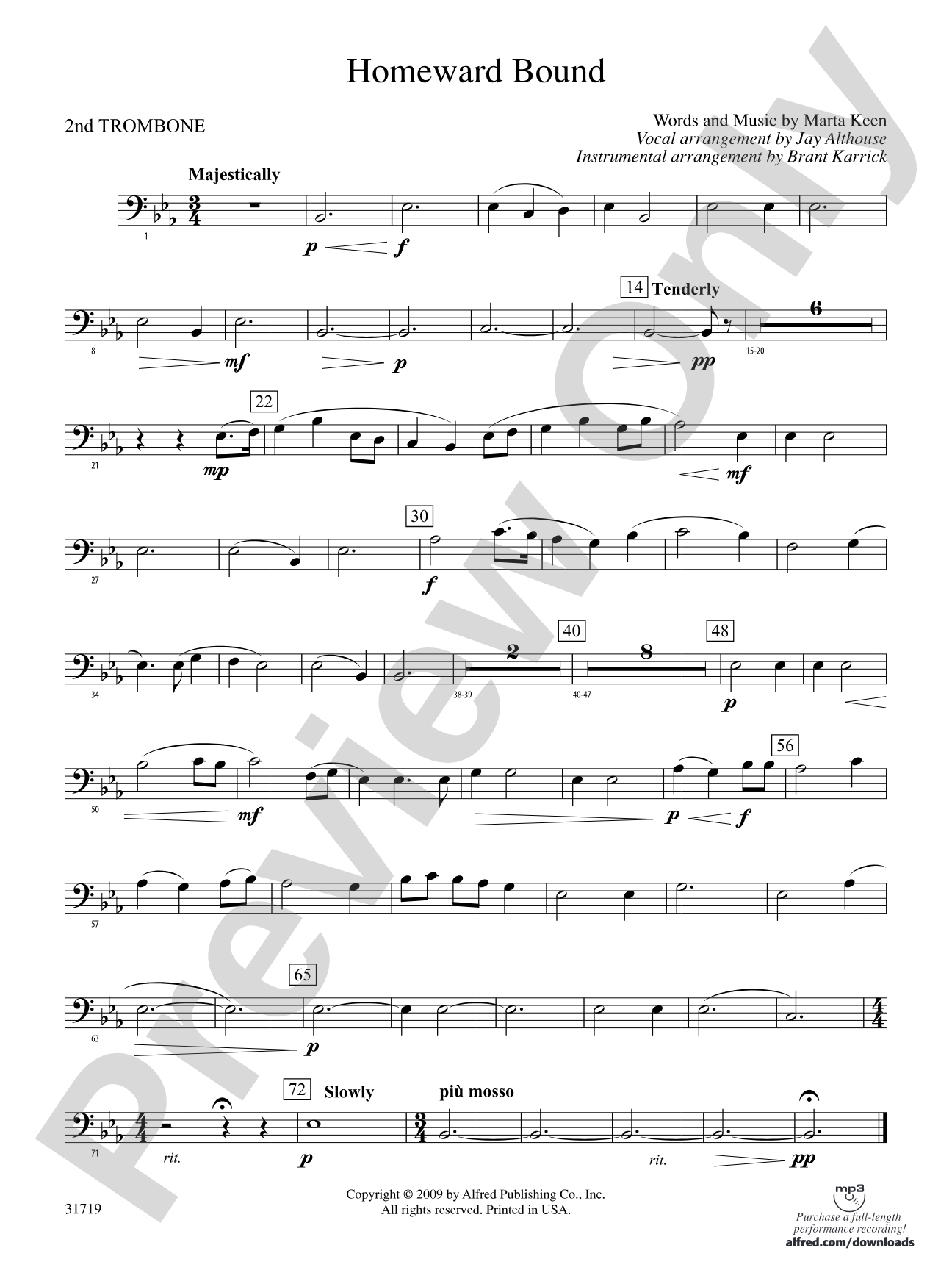 Homeward Bound: 2nd Trombone