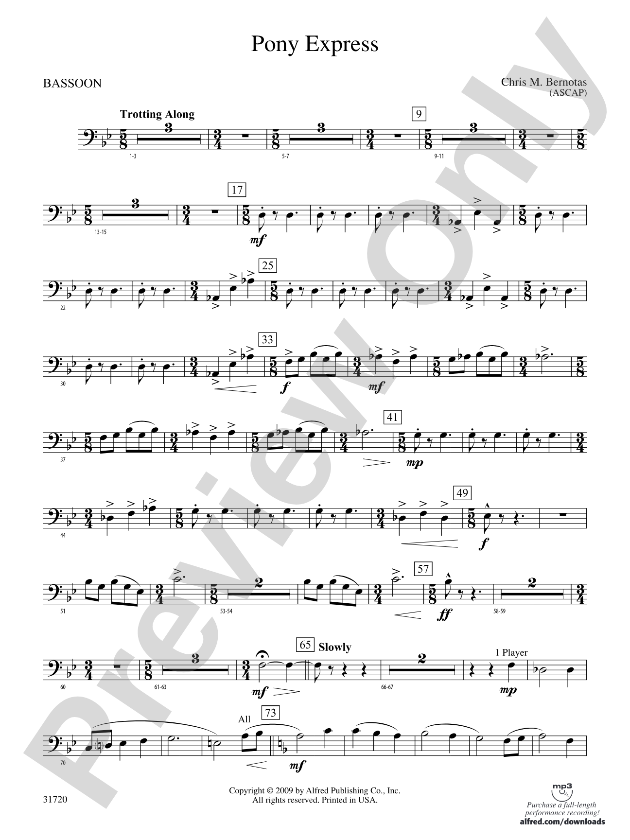 Pony Express: Bassoon