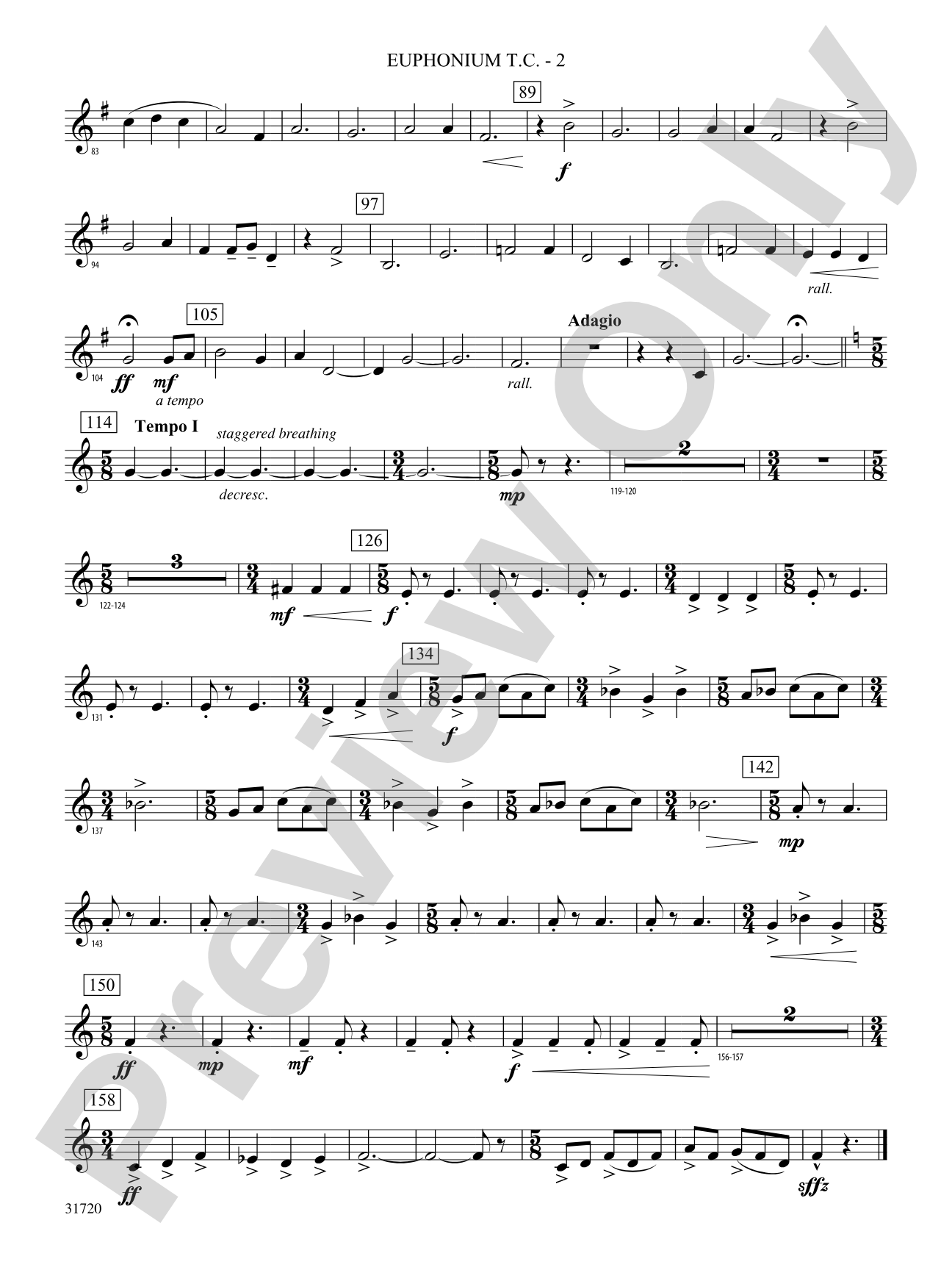 Pony Express: (wp) Baritone T.C.