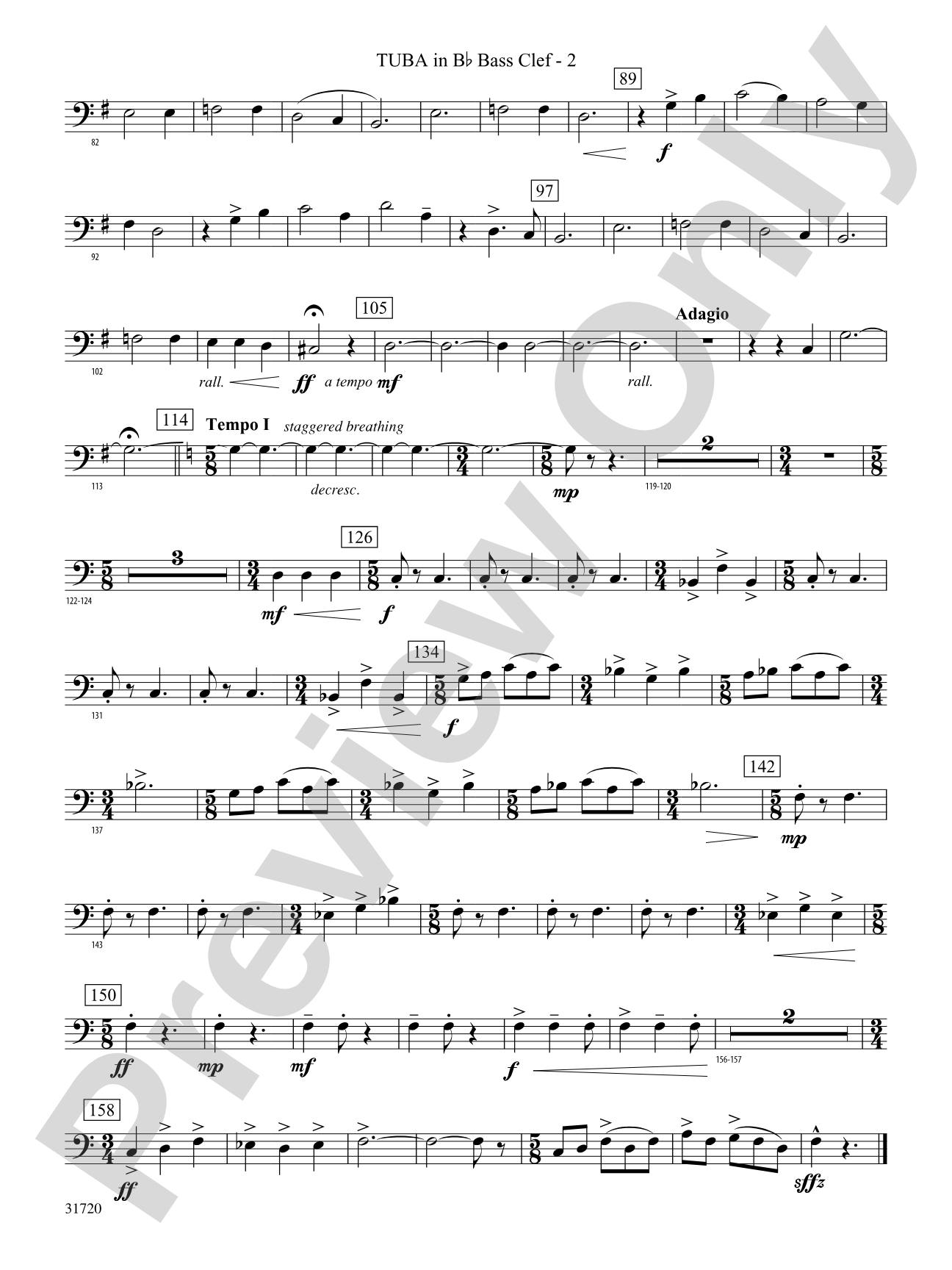 Pony Express: (wp) B-flat Tuba B.C.