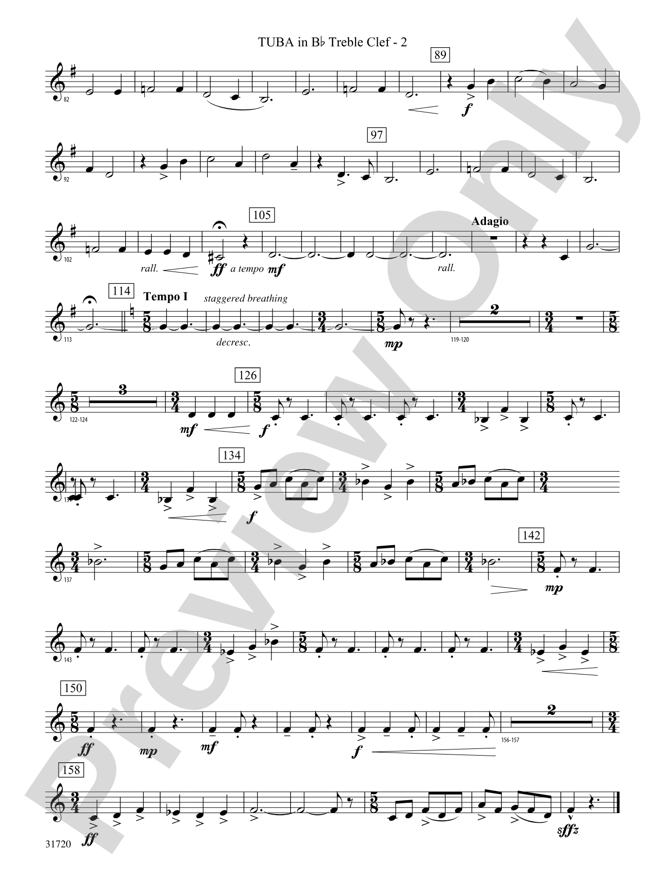 Pony Express: (wp) B-flat Tuba T.C.