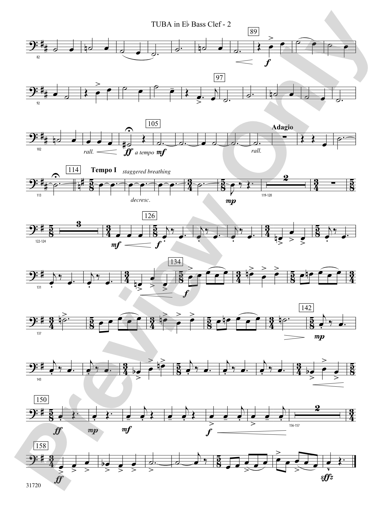 Pony Express: (wp) E-flat Tuba B.C.