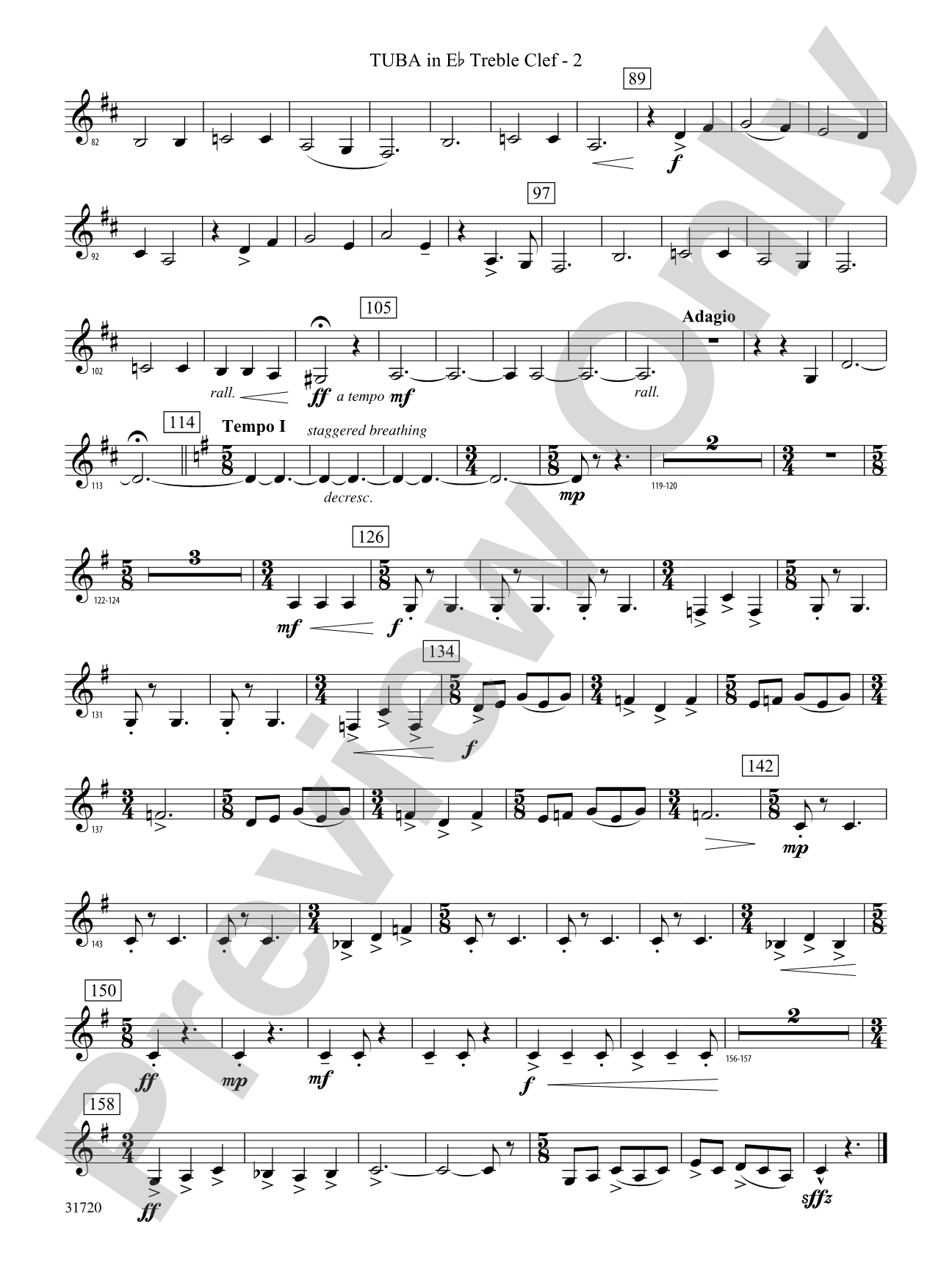 Pony Express: (wp) E-flat Tuba T.C.