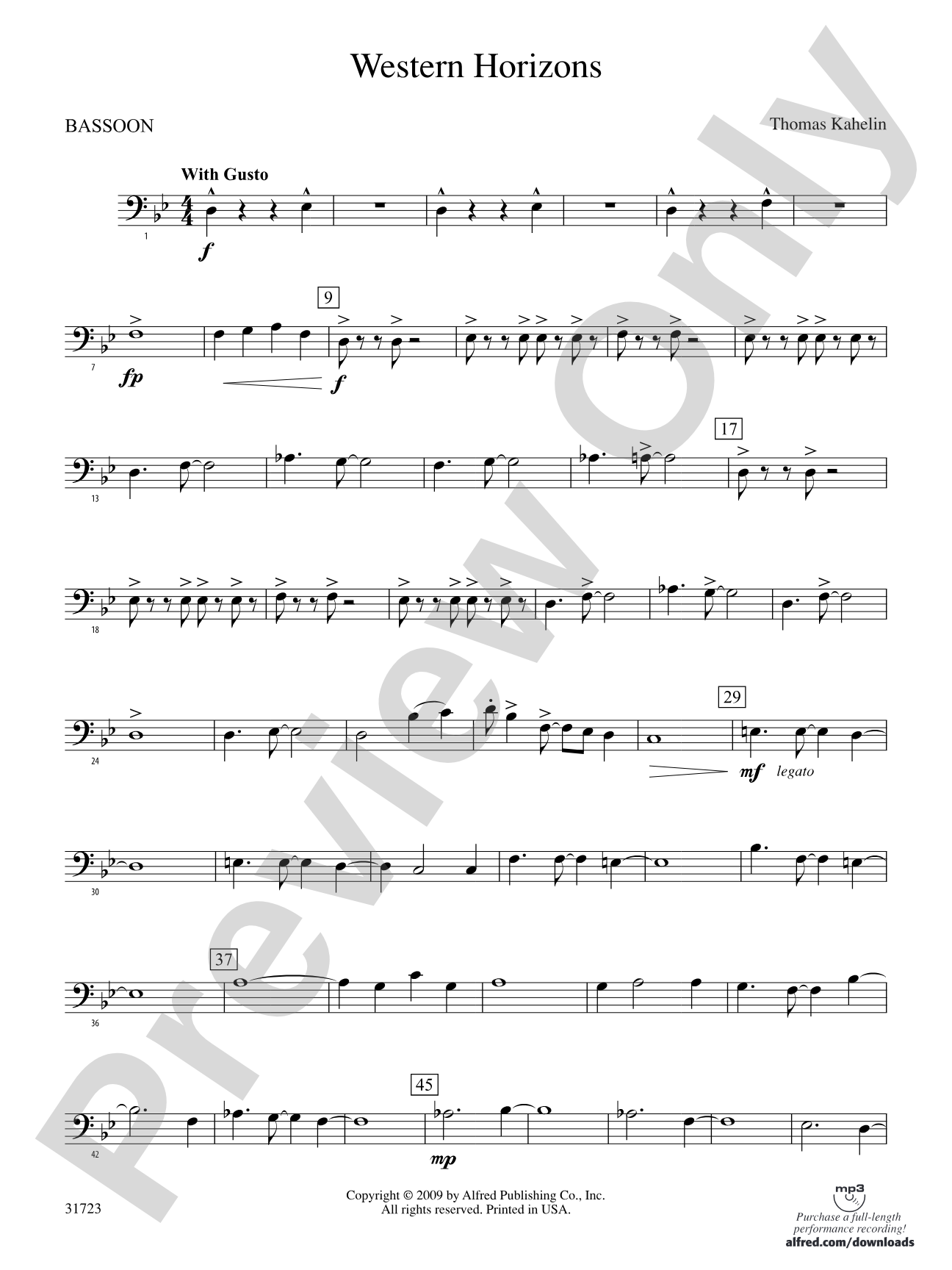 Western Horizons: Bassoon