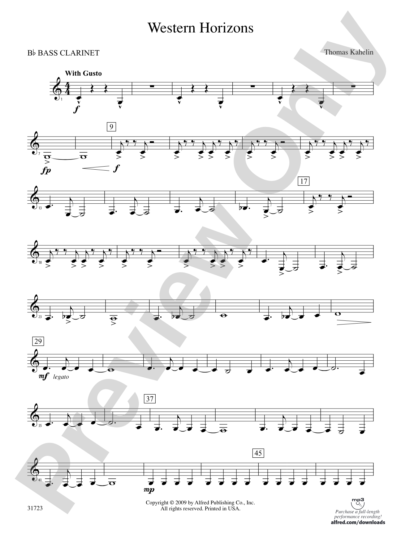 Western Horizons: B-flat Bass Clarinet