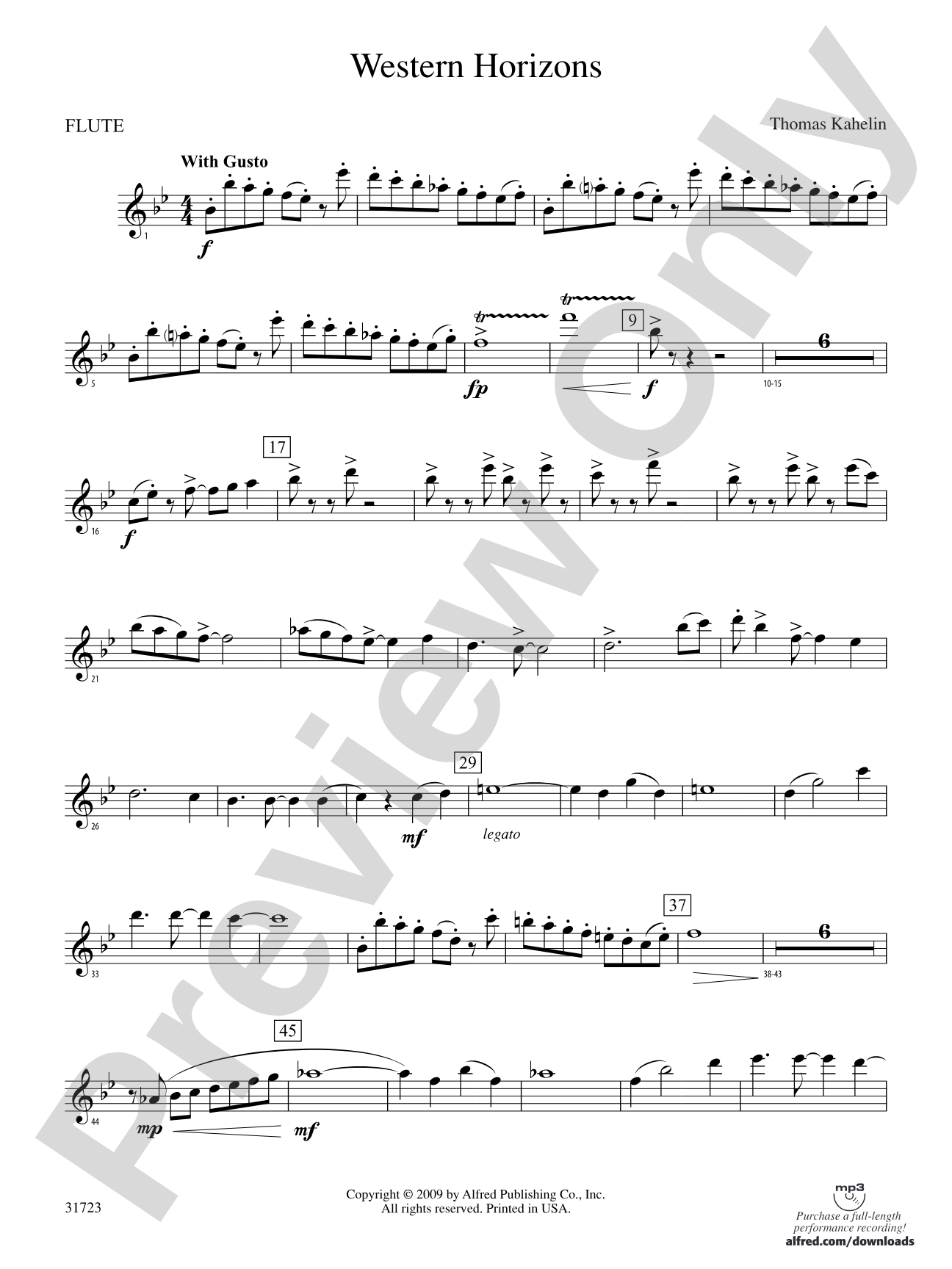 Western Horizons: Flute