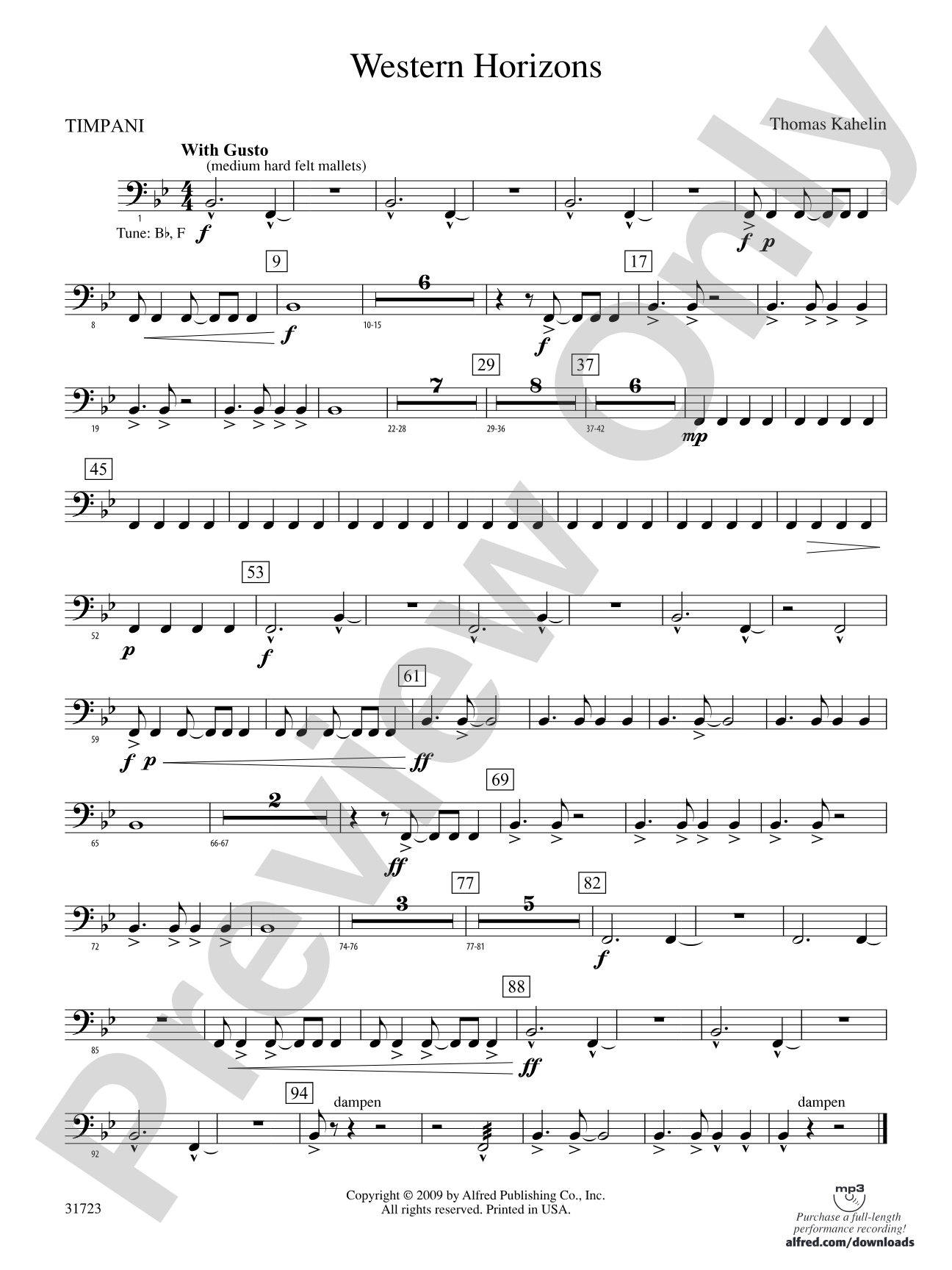 Western Horizons: Timpani