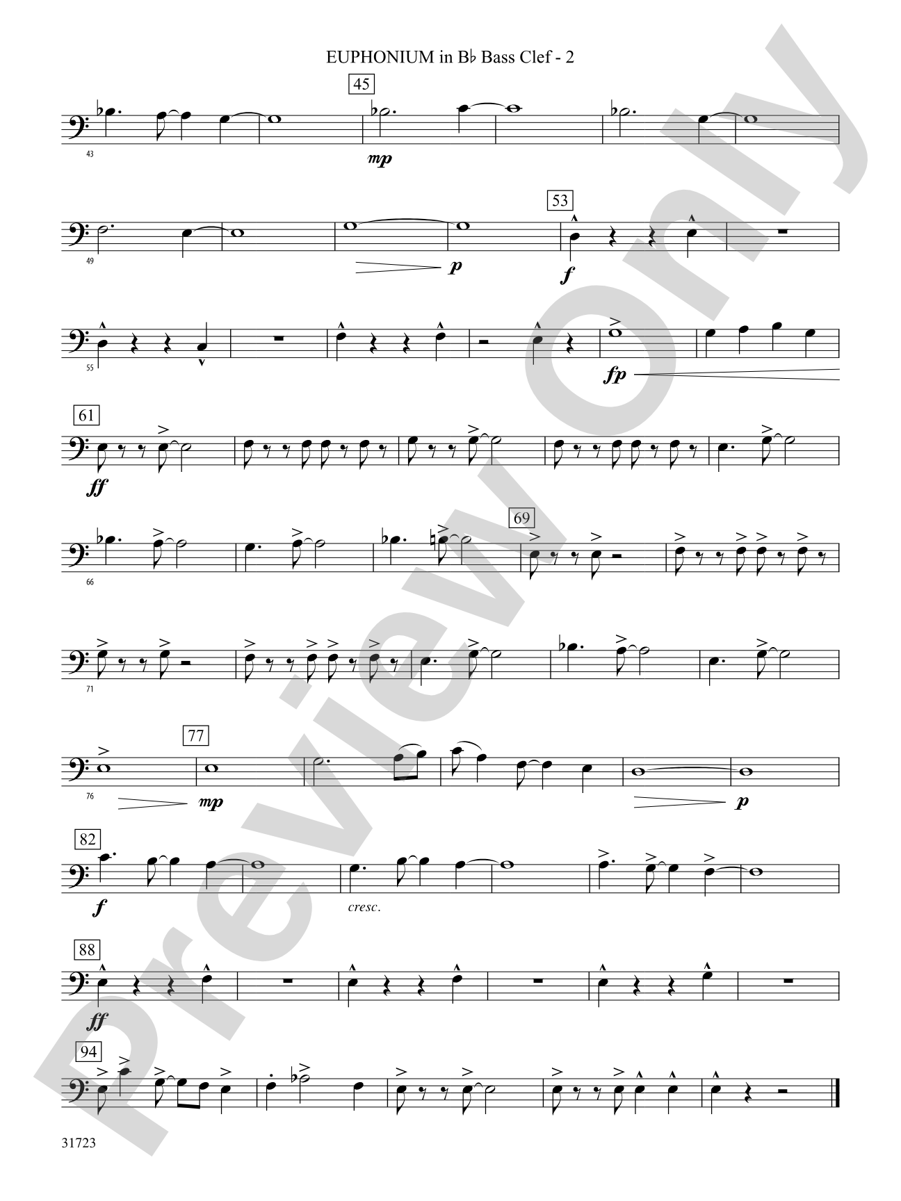 Western Horizons: (wp) B-flat Baritone B.C.