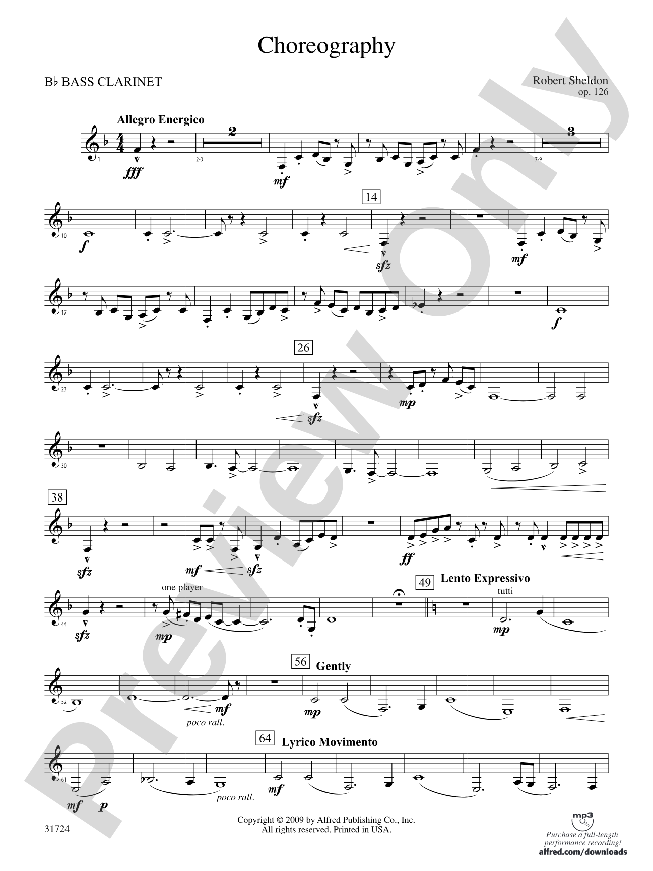 Choreography: B-flat Bass Clarinet