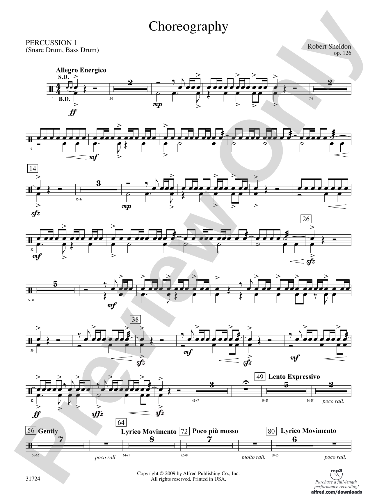 Choreography: 1st Percussion