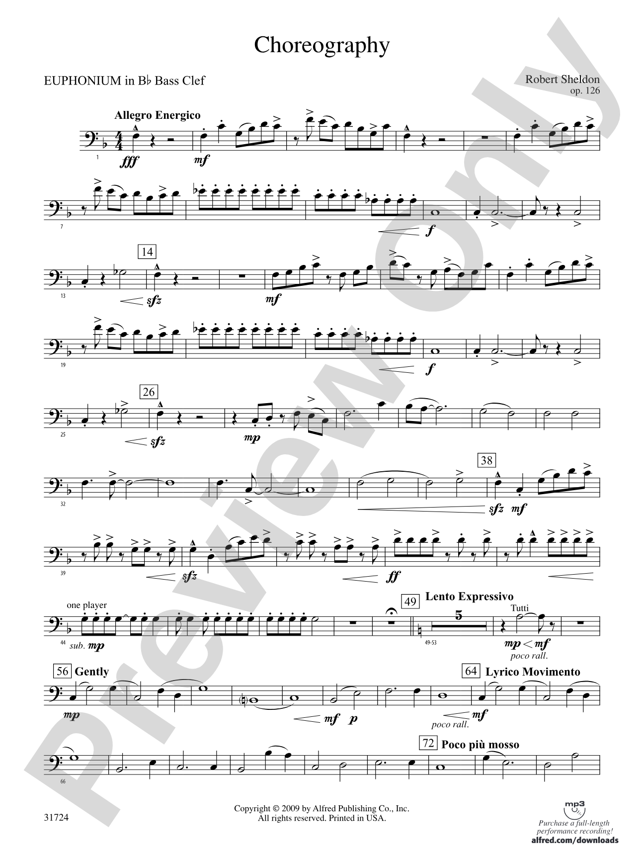 Choreography: (wp) B-flat Baritone B.C.