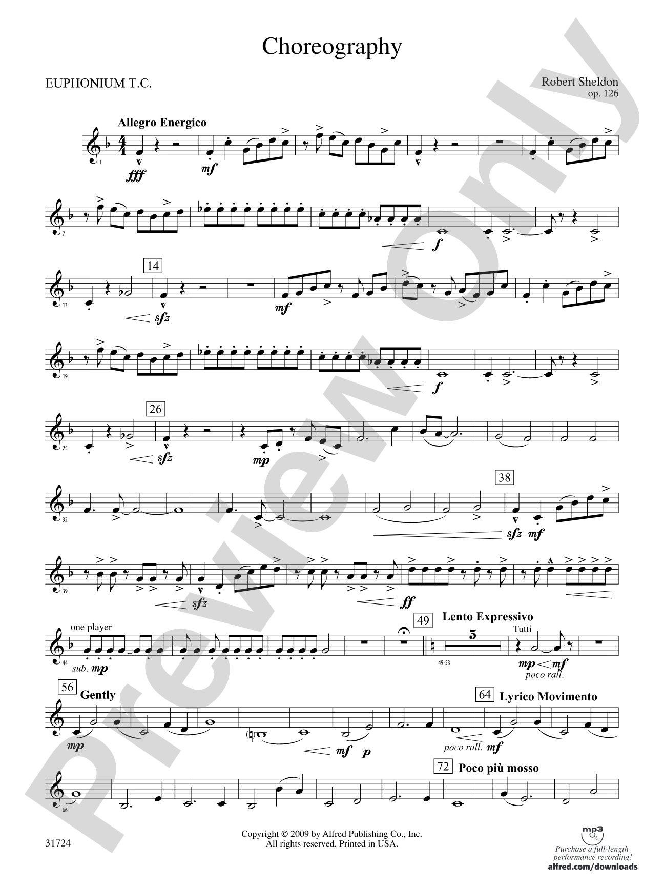 Choreography: (wp) Baritone T.C.