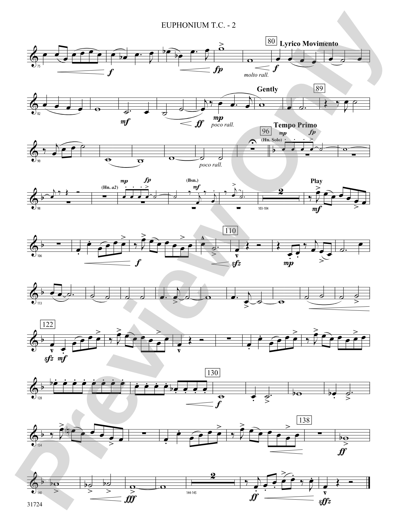 Choreography: (wp) Baritone T.C.