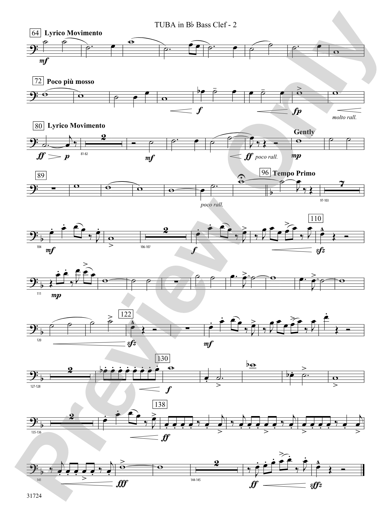 Choreography: (wp) B-flat Tuba B.C.