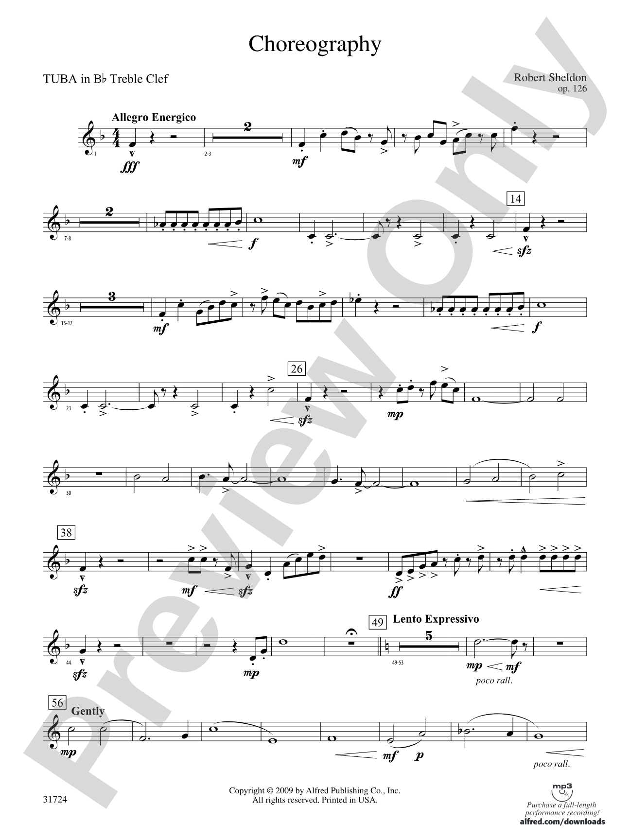 Choreography: (wp) B-flat Tuba T.C.