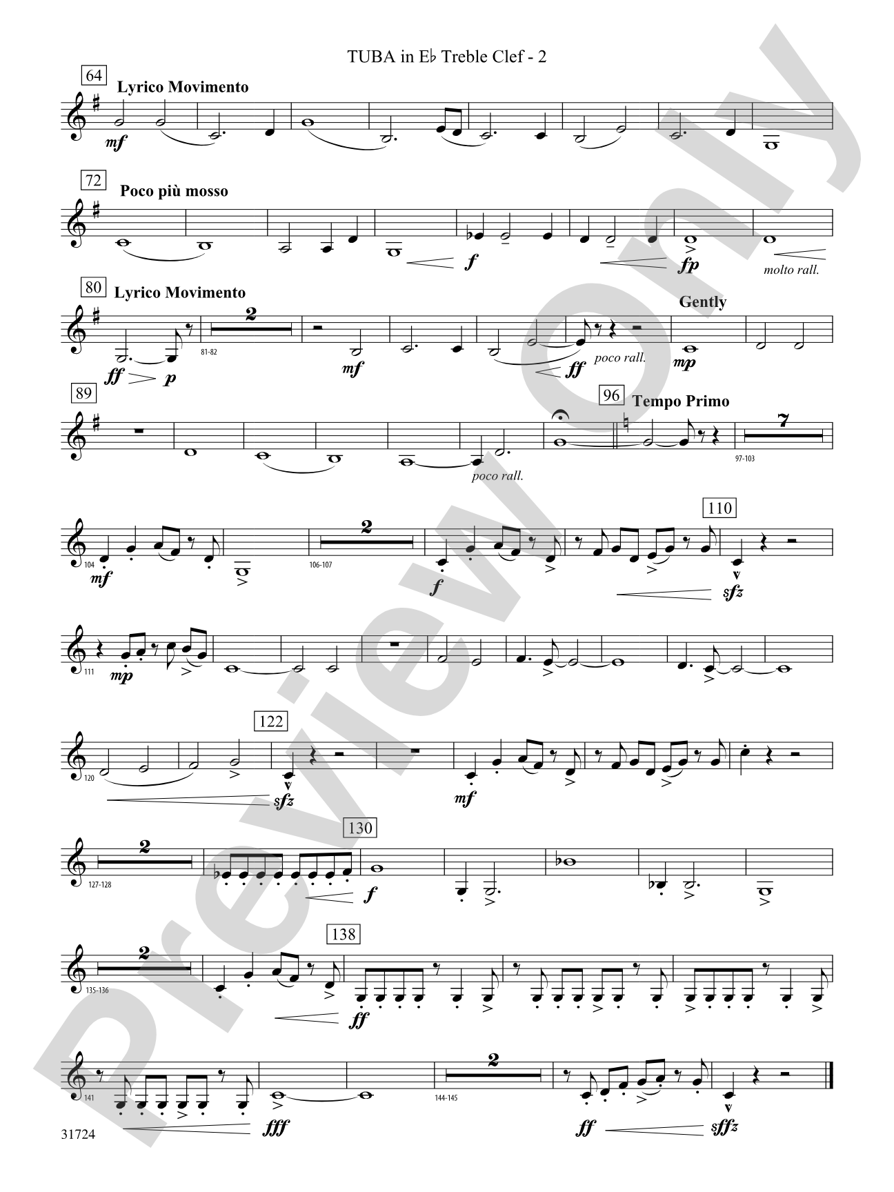 Choreography: (wp) E-flat Tuba T.C.