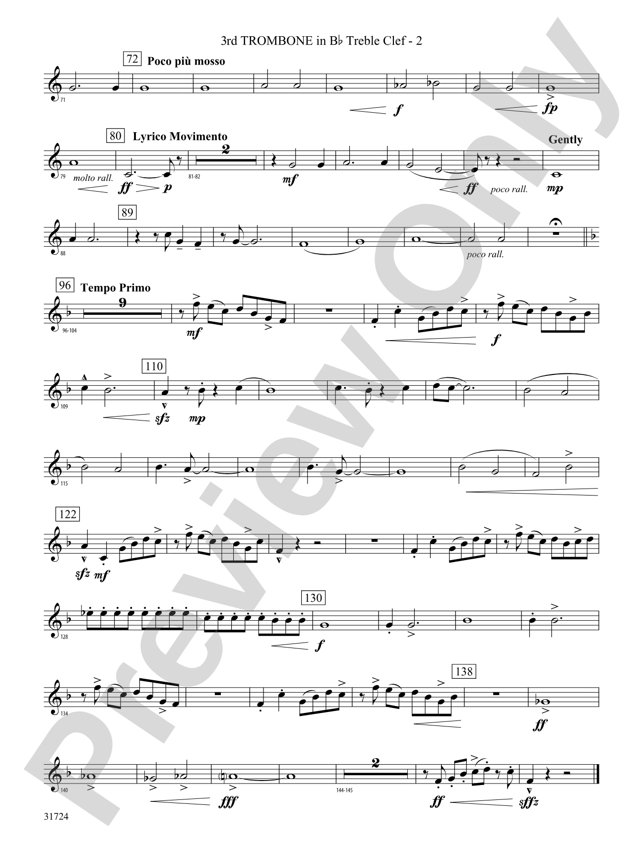 Choreography: (wp) 3rd B-flat Trombone T.C.