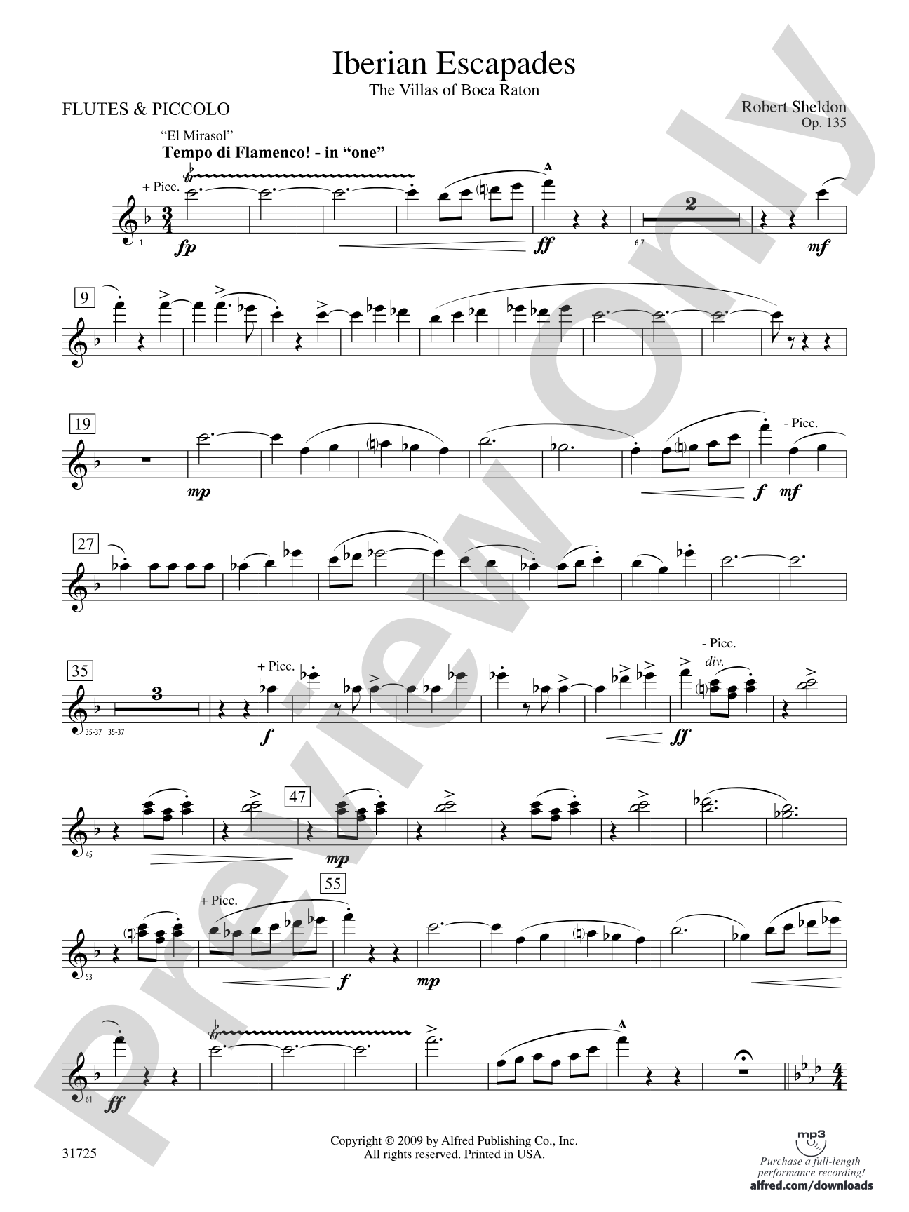 Iberian Escapades: Flute