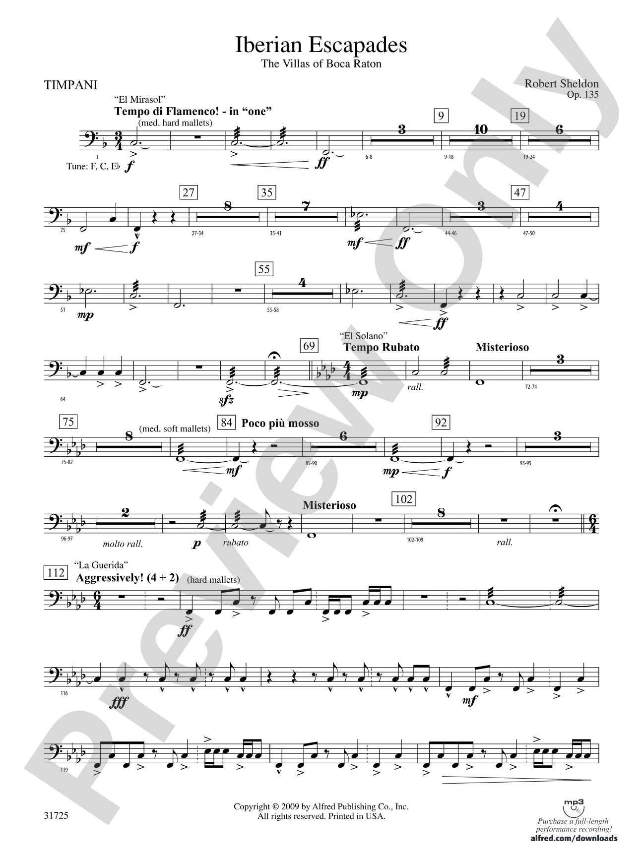 Iberian Escapades: Timpani