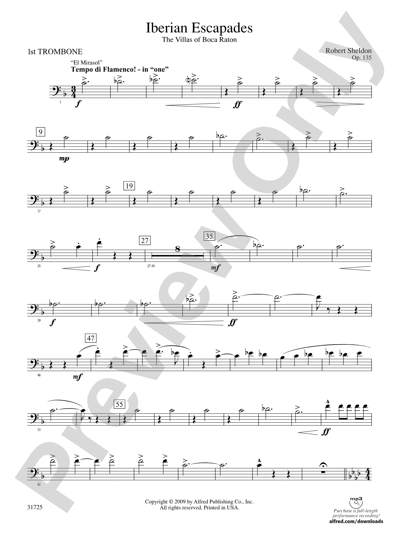 Iberian Escapades: 1st Trombone