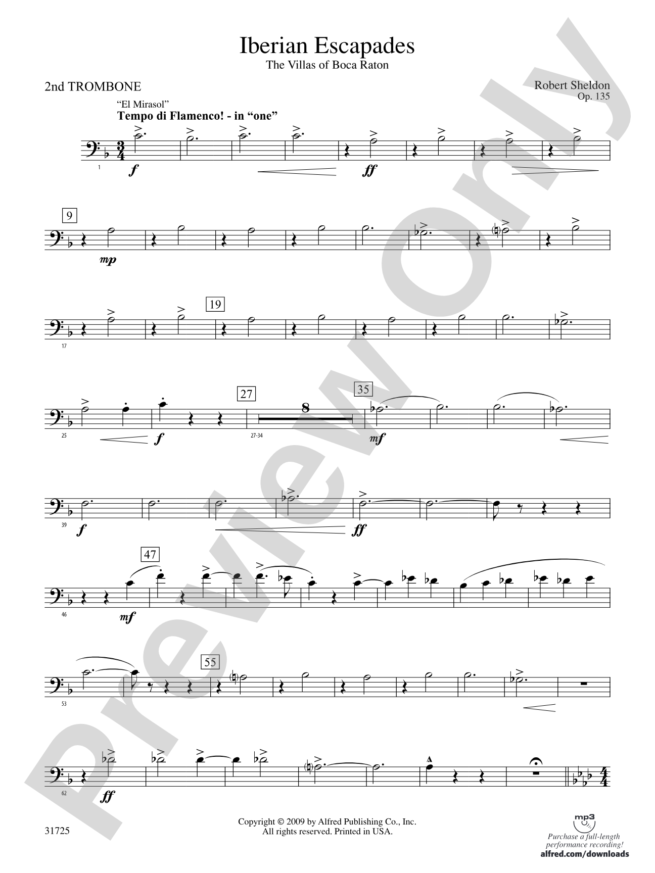 Iberian Escapades: 2nd Trombone