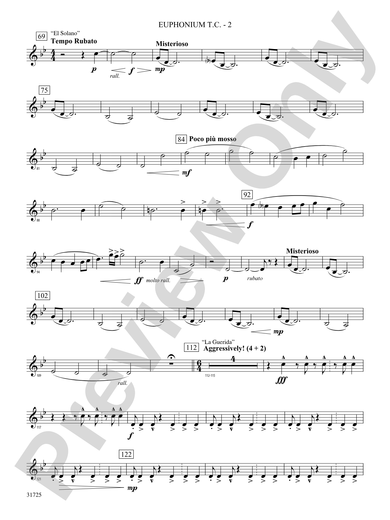 Iberian Escapades: (wp) Baritone T.C.