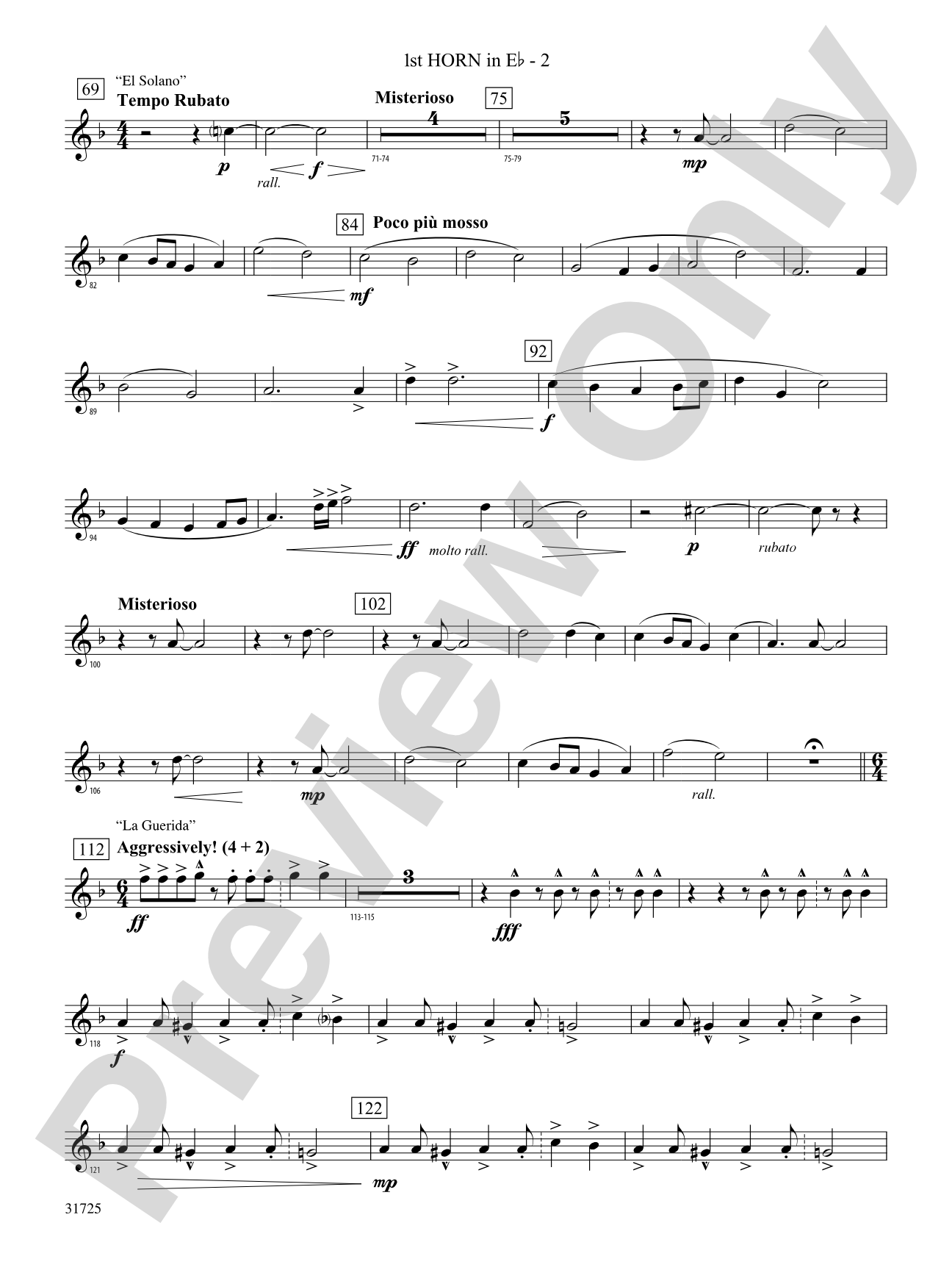 Iberian Escapades: (wp) 1st Horn in E-flat