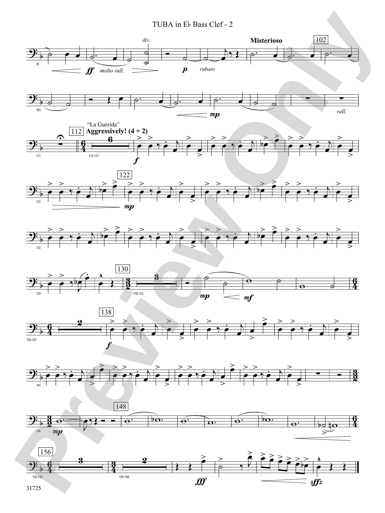 Iberian Escapades: (wp) E-flat Tuba B.C.