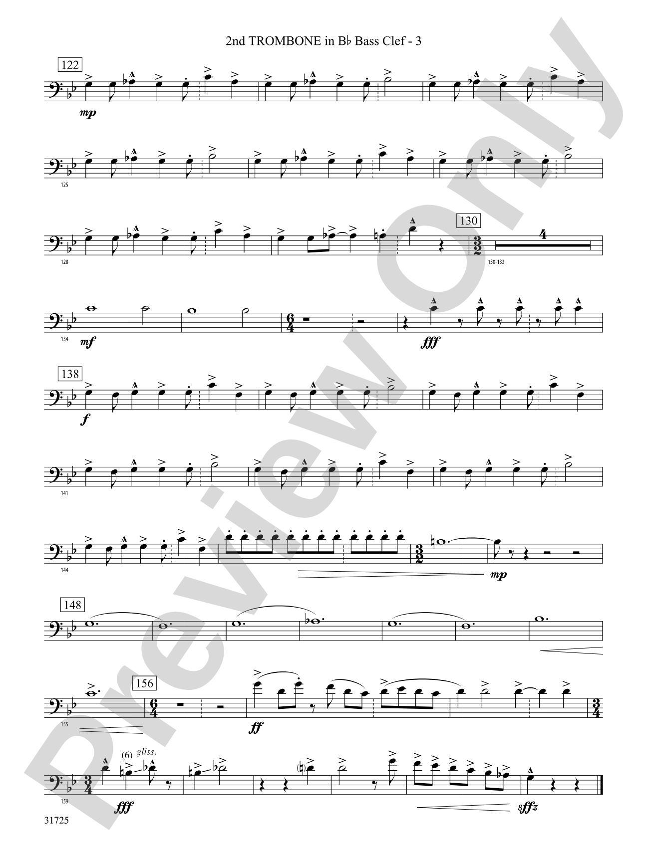 Iberian Escapades: (wp) 2nd B-flat Trombone B.C.