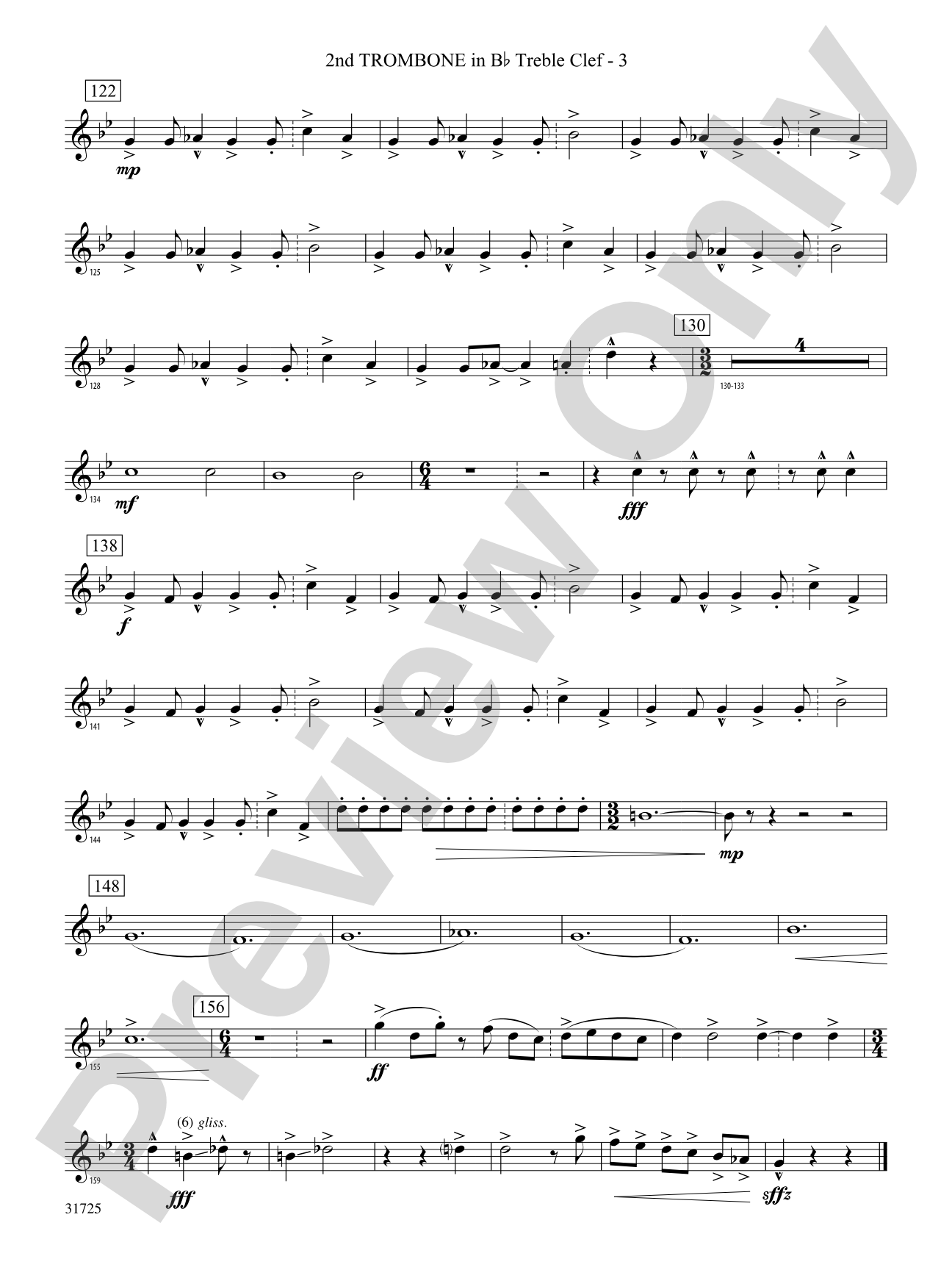 Iberian Escapades: (wp) 2nd B-flat Trombone T.C.