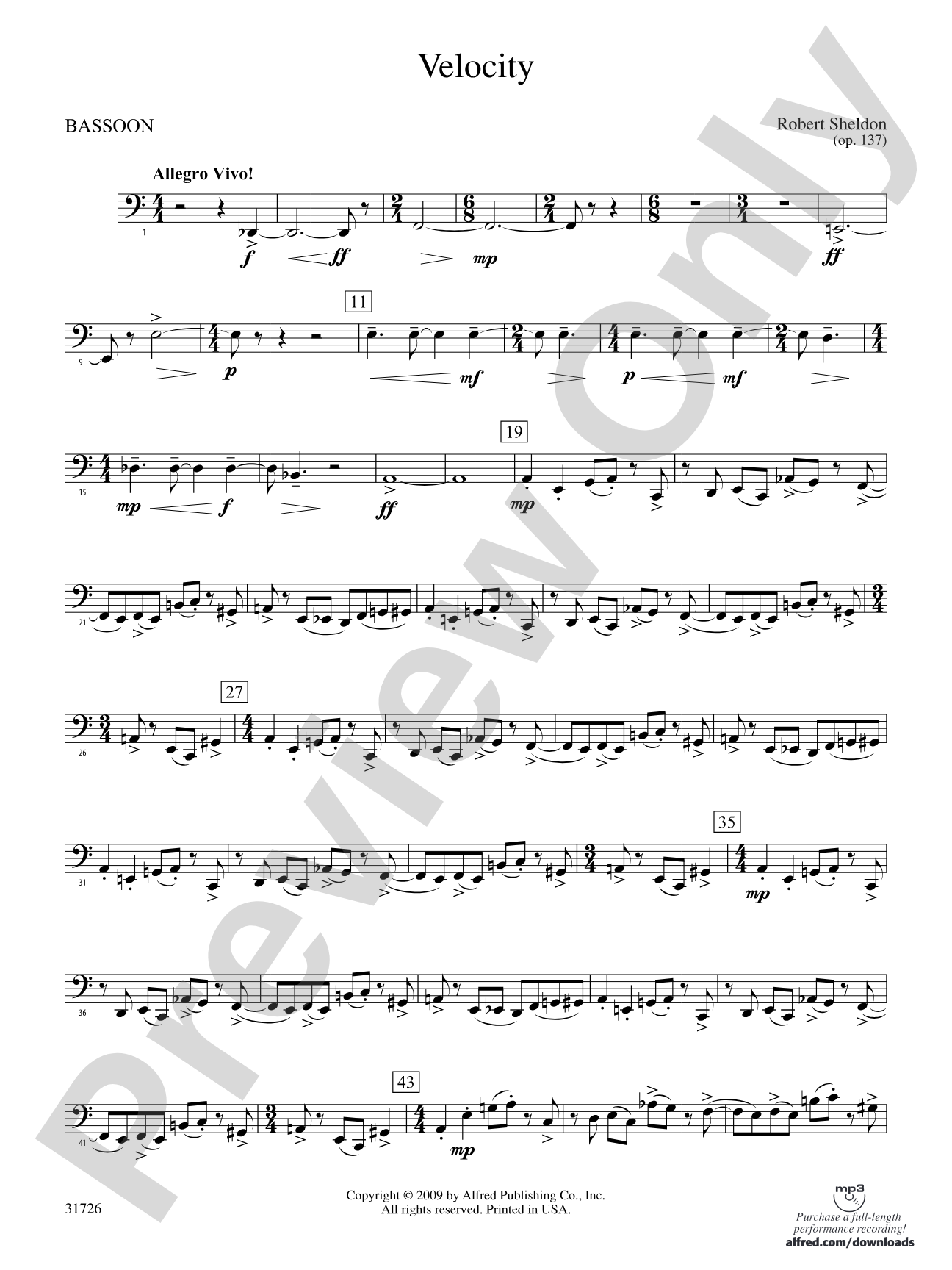Velocity: Bassoon