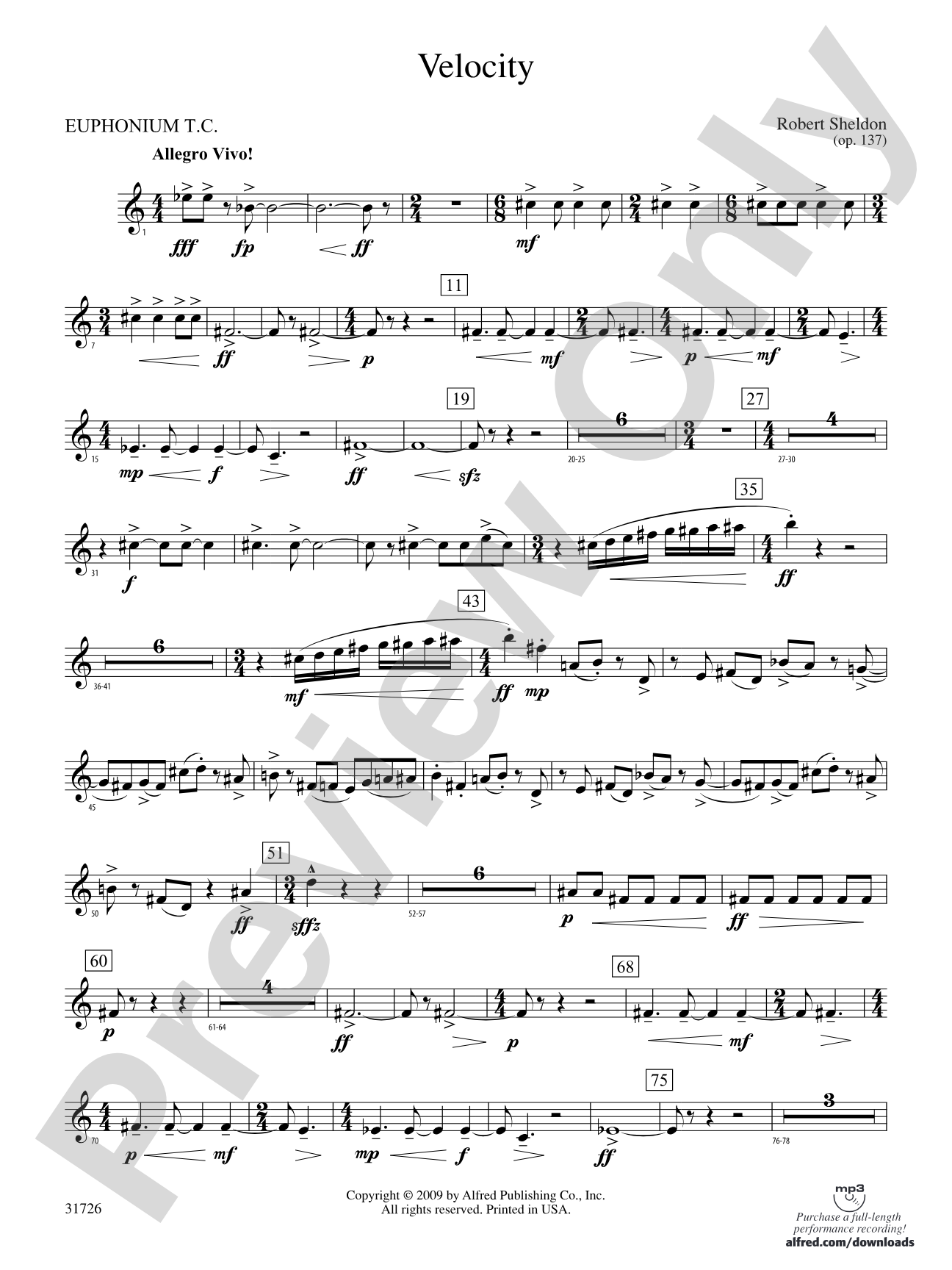 Velocity: (wp) Baritone T.C.