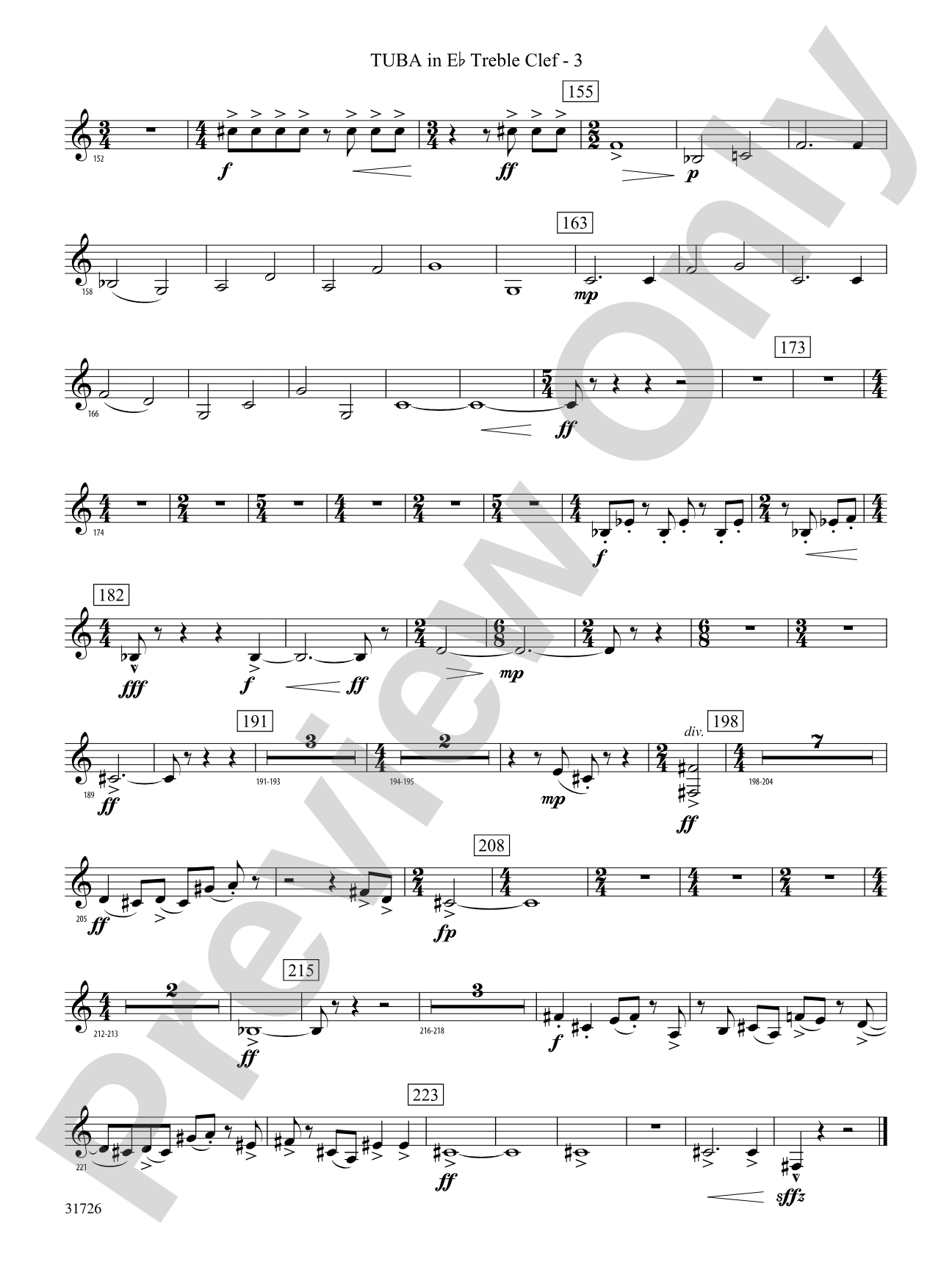 Velocity: (wp) E-flat Tuba T.C.