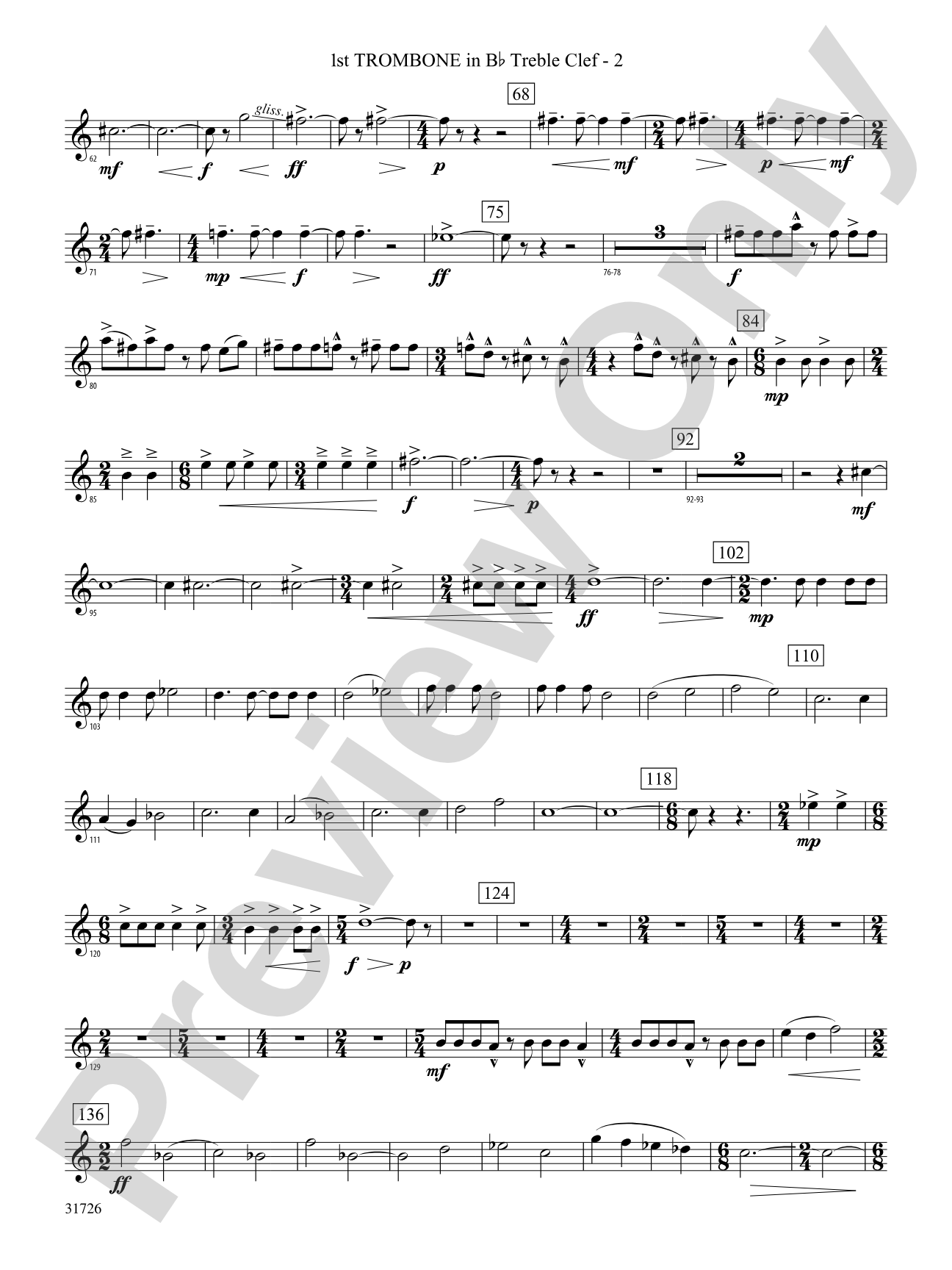 Velocity: (wp) 1st B-flat Trombone T.C.