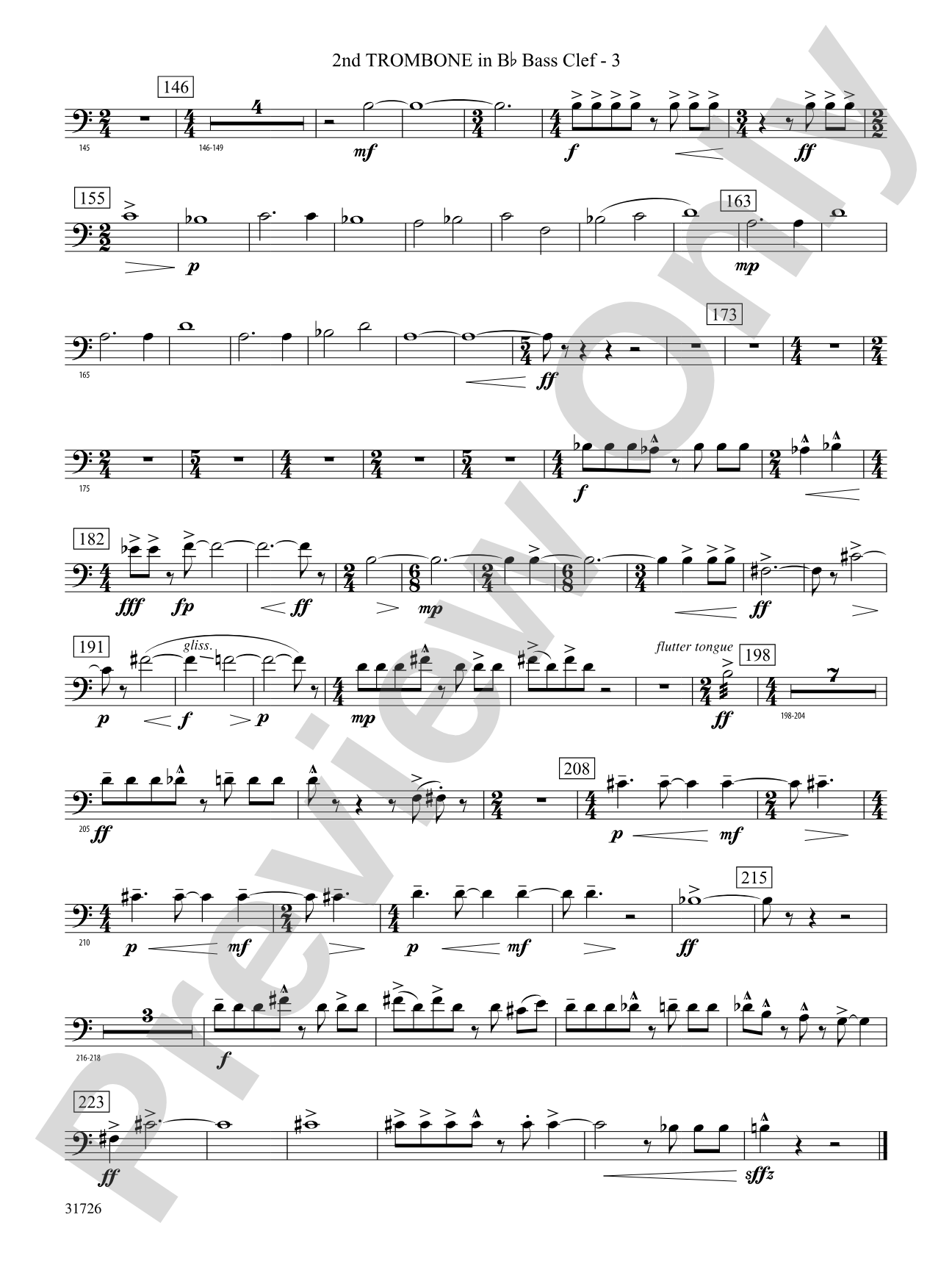 Velocity: (wp) 2nd B-flat Trombone B.C.