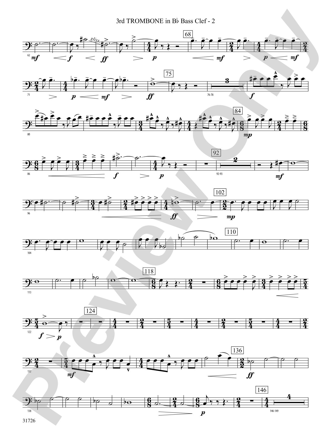 Velocity: (wp) 3rd B-flat Trombone B.C.