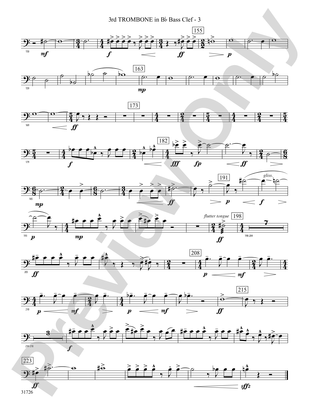 Velocity: (wp) 3rd B-flat Trombone B.C.